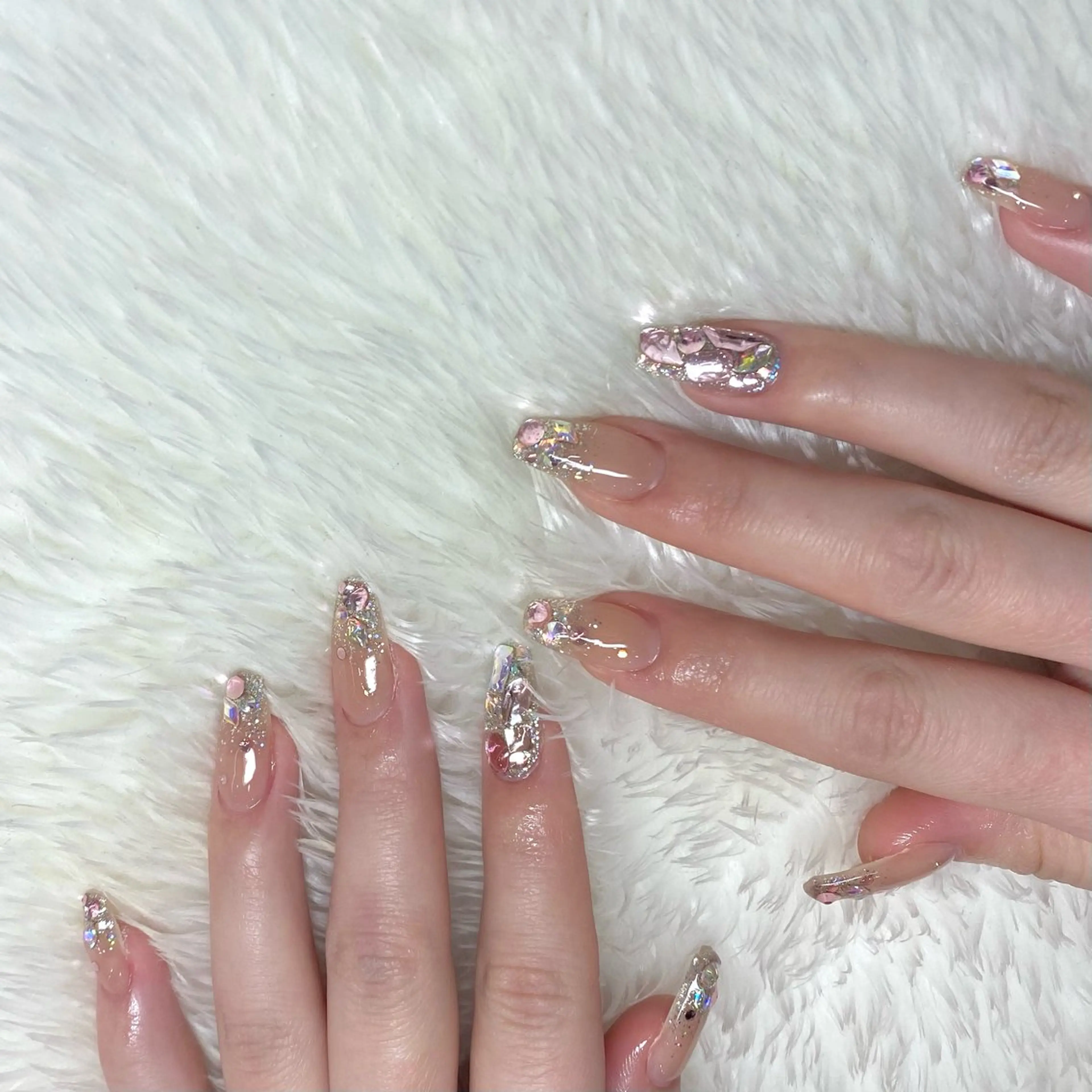 ネイル ジェルネイル グラデーション キラキラネイル ラメ(グリッター) 持ち込み Nailsalon Merci所属・Merci momoのネイルデザイン