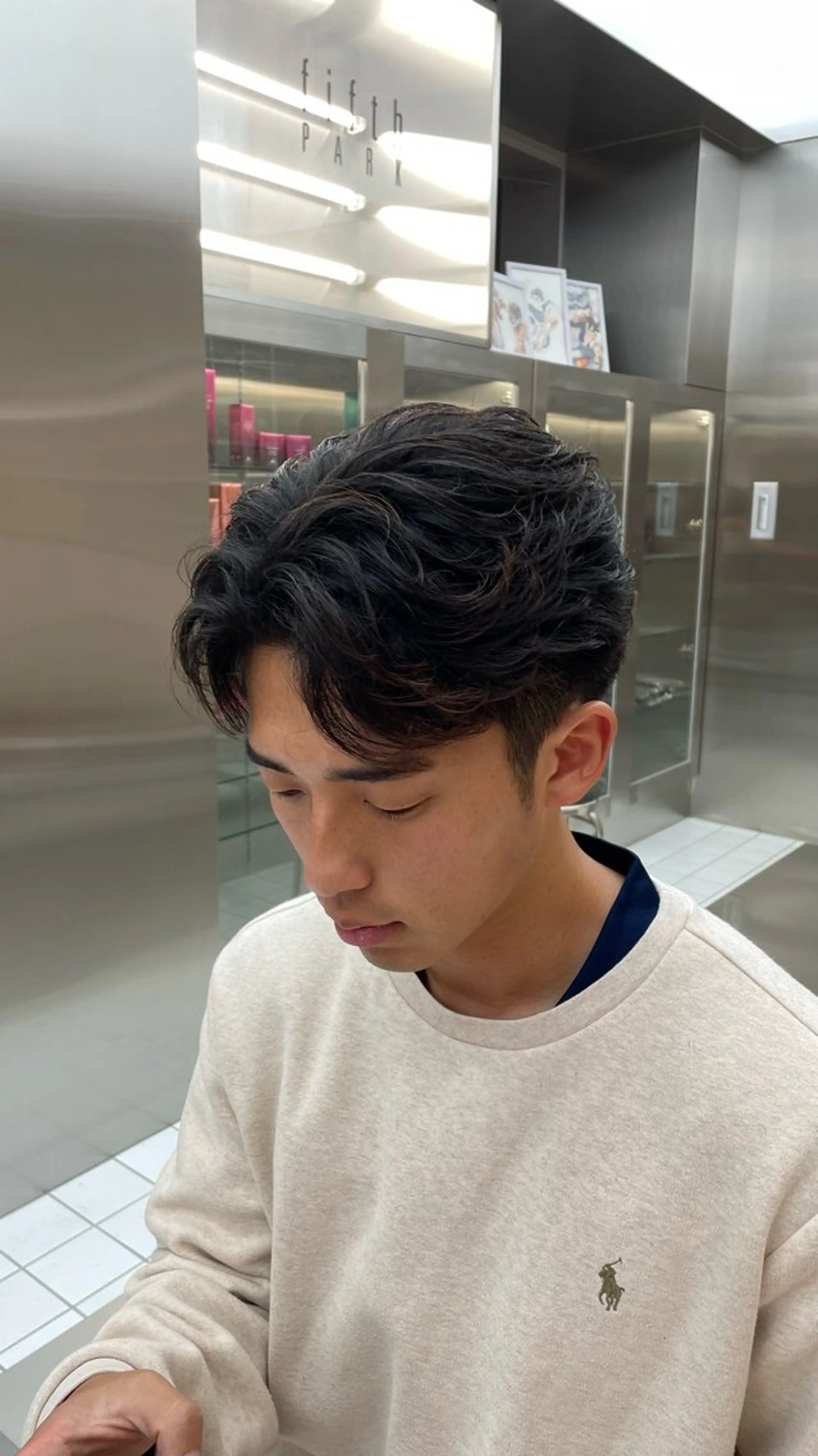 パーマ メンズ カット パーマ fifth 阿部楓のヘアスタイル