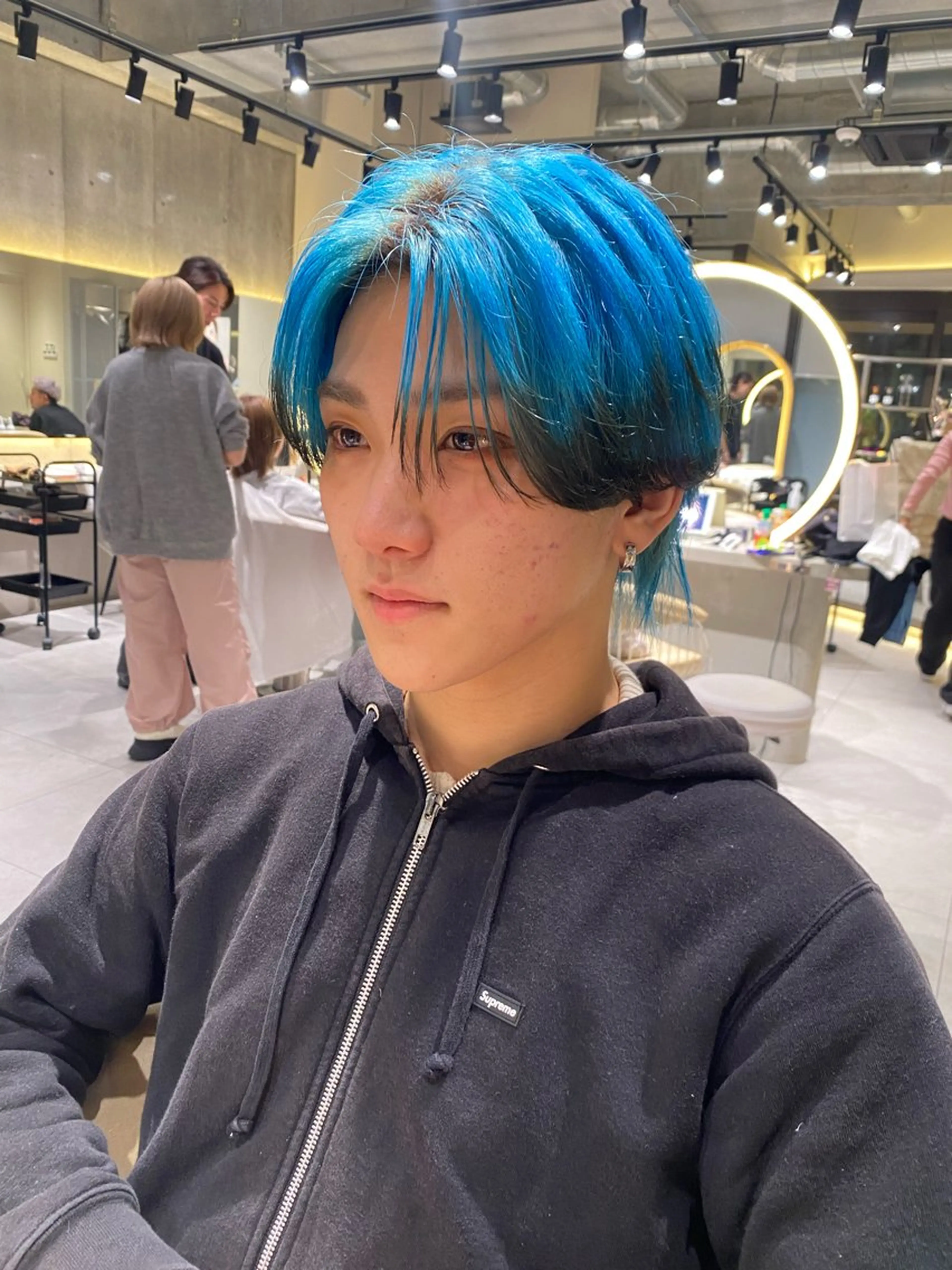 ミディアム カラー ヘアアレンジ ヘアカラー トリートメント ARIA💎縮毛矯正 ブリーチ💎複雑履歴のヘアスタイル