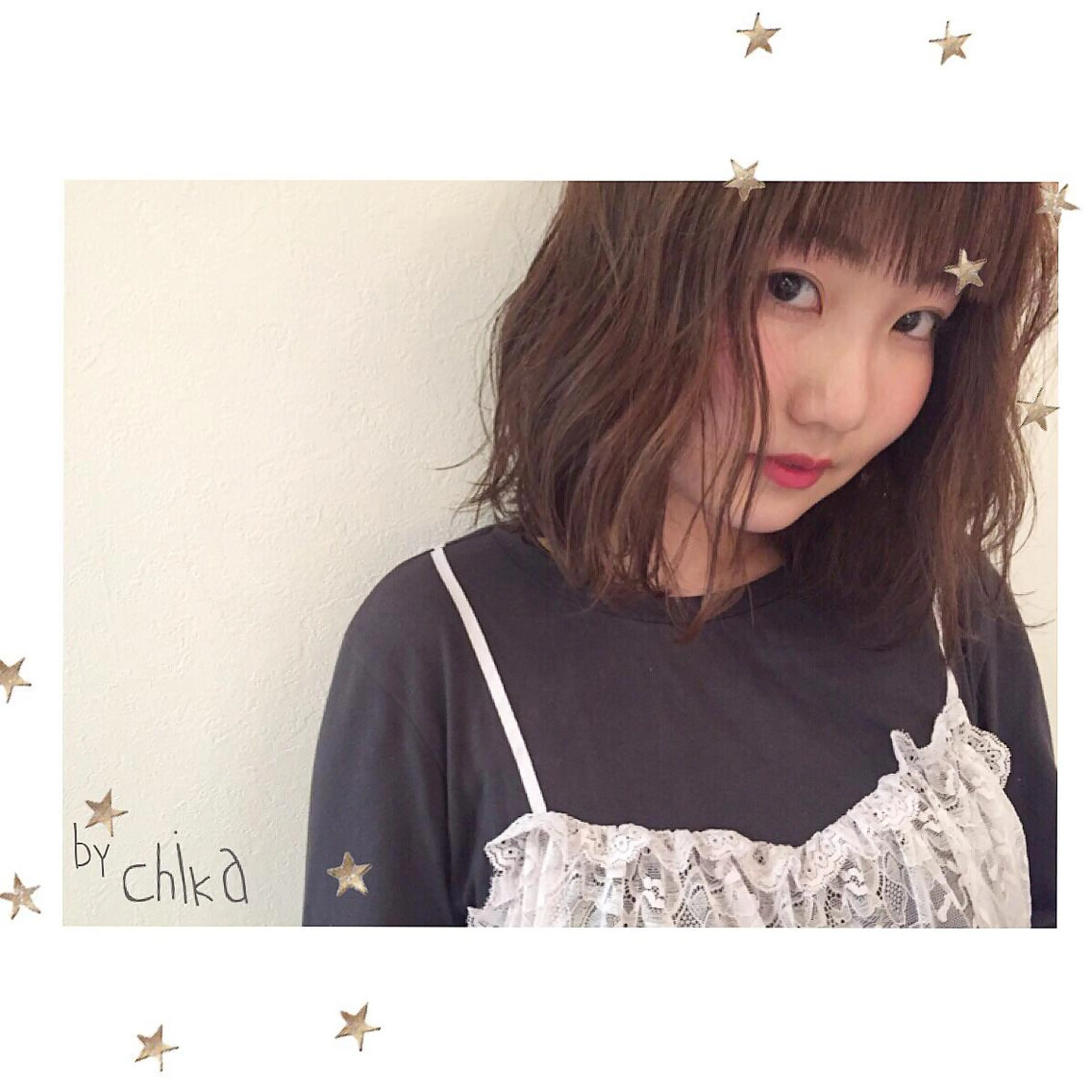 ミディアム アッシュ ハイライト salon AKIRA所属・市川 千夏のヘアスタイル