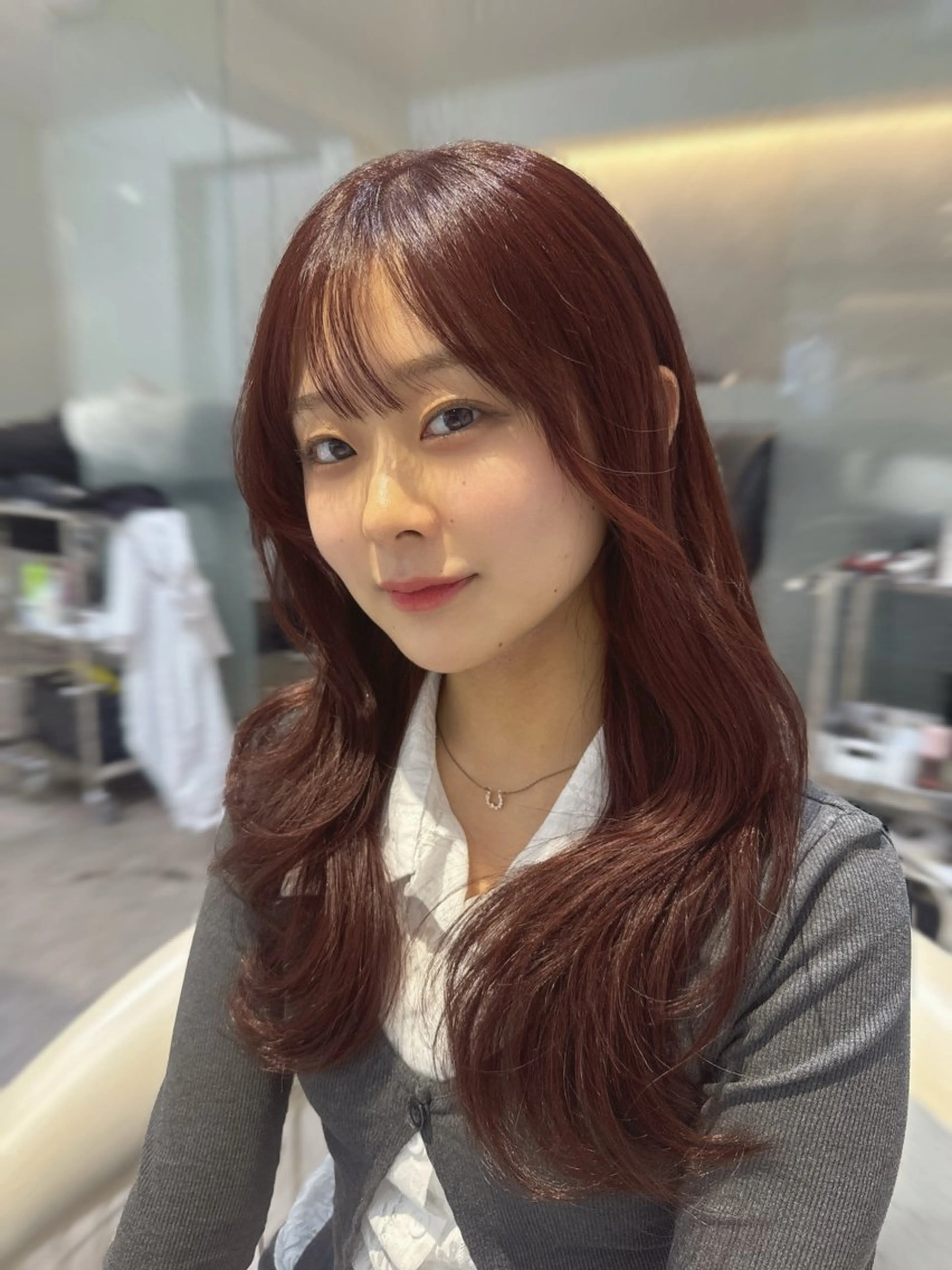 ロング カラー ブリーチ 透明感カラー ブリーチなしカラー レッドカラー 髪質改善 カット ヘアカラー トリートメント 💎透明感カラー特化 💎TAISEIのヘアスタイル