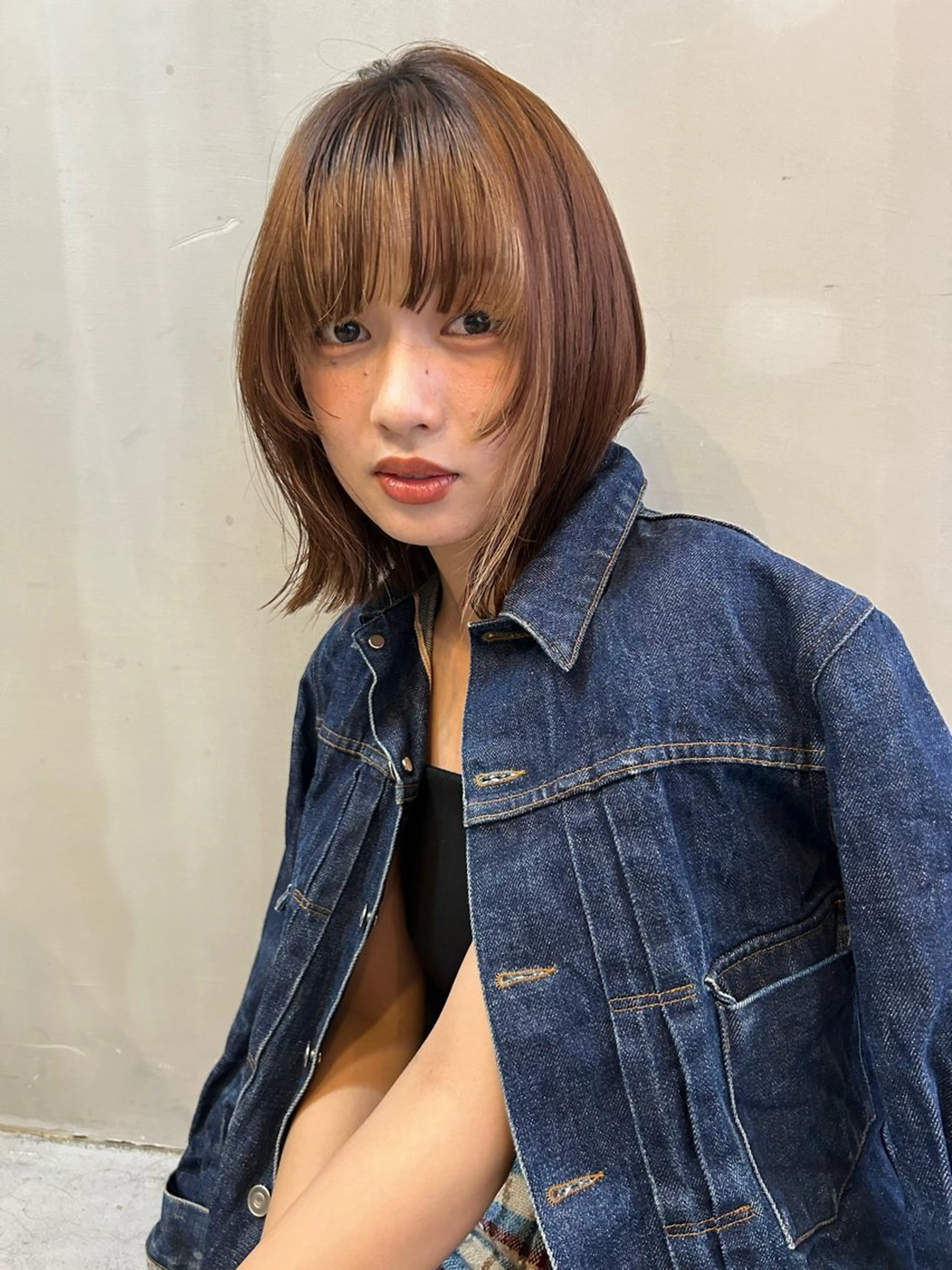 ショート カラー カット ヘアカラー トリートメント ショート/ボブ/ 心斎橋/宮脇美奈のヘアスタイル