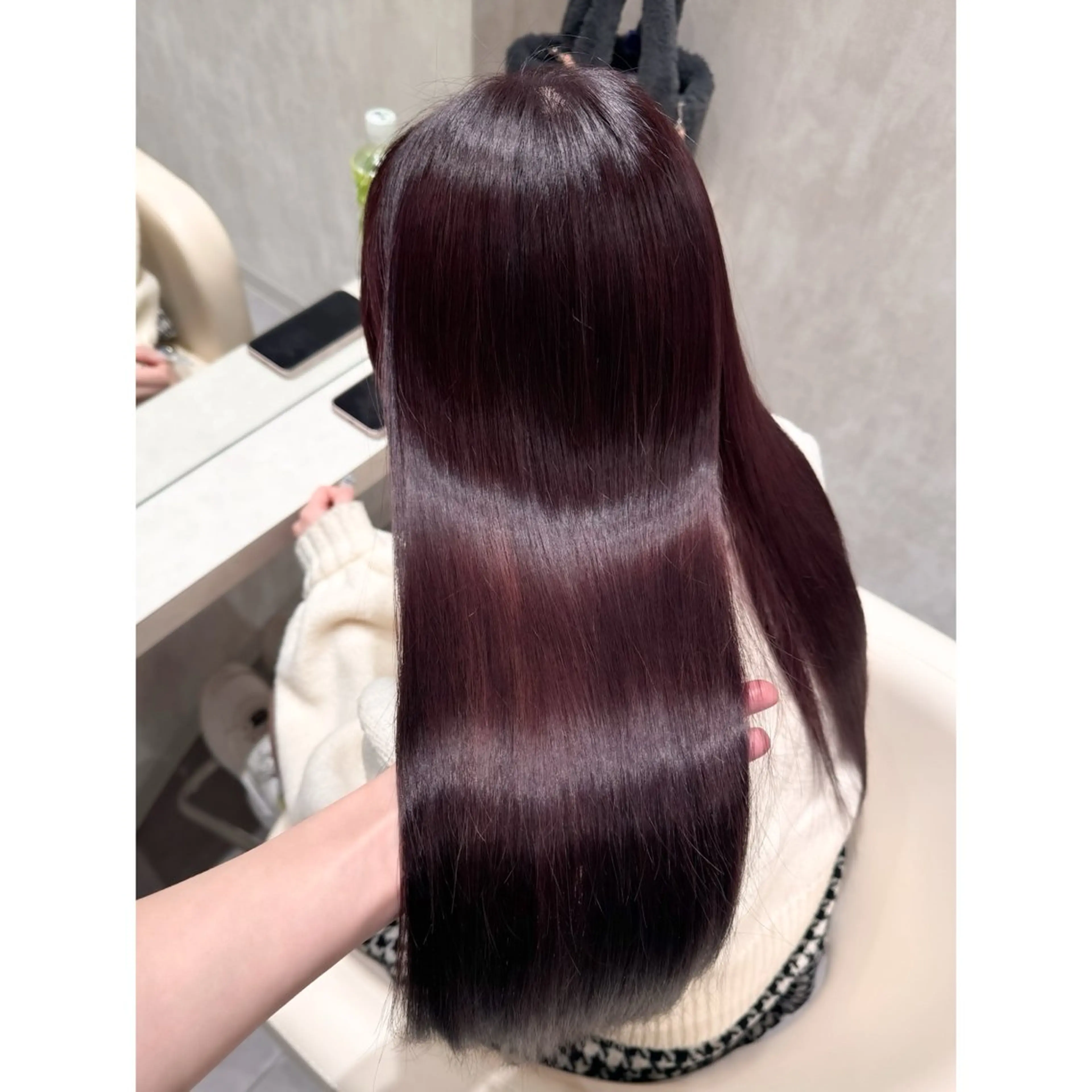 ブリーチ１回＋ピンクカラー・暖色系（ダブルカラー）の写真