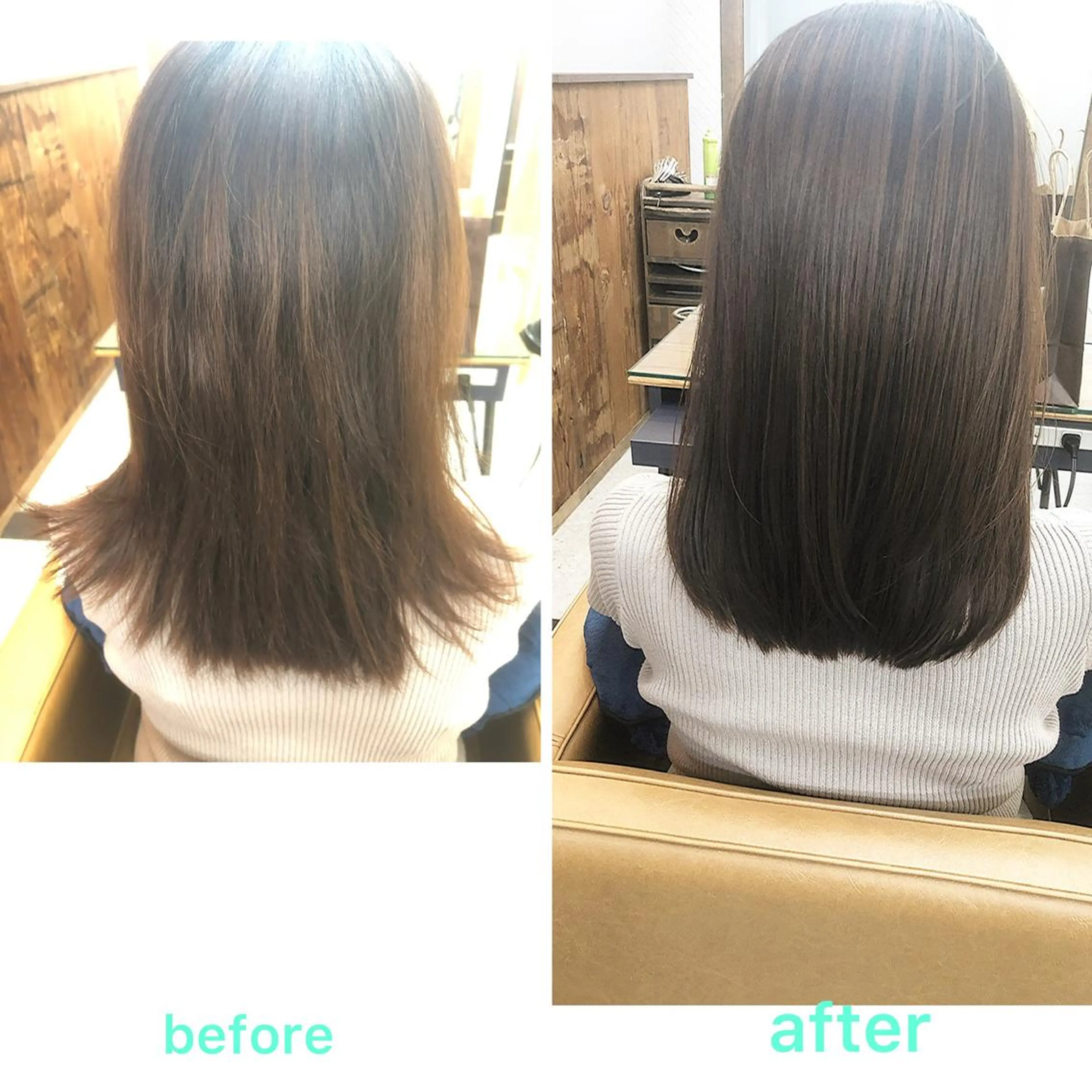 セミロング 髪質改善 縮毛矯正 カット 縮毛矯正 [仙台髪質改善]小原 弘之のヘアスタイル