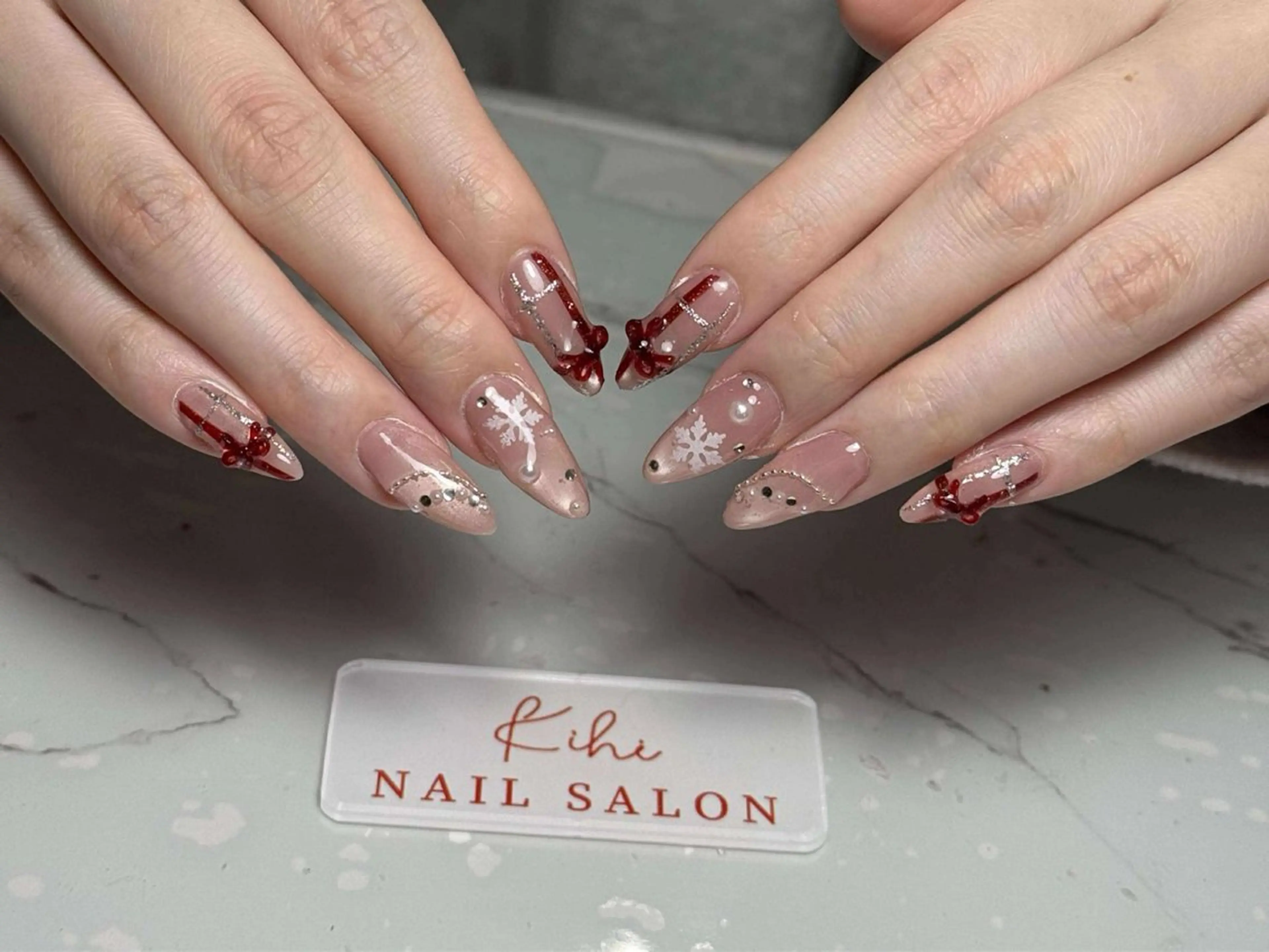 ネイル アートネイル フレンチネイル ジェルネイル グラデーション 韓国ネイル ハンドネイル ハンドケア さくら💮💮 【オフ無料】のネイルデザイン