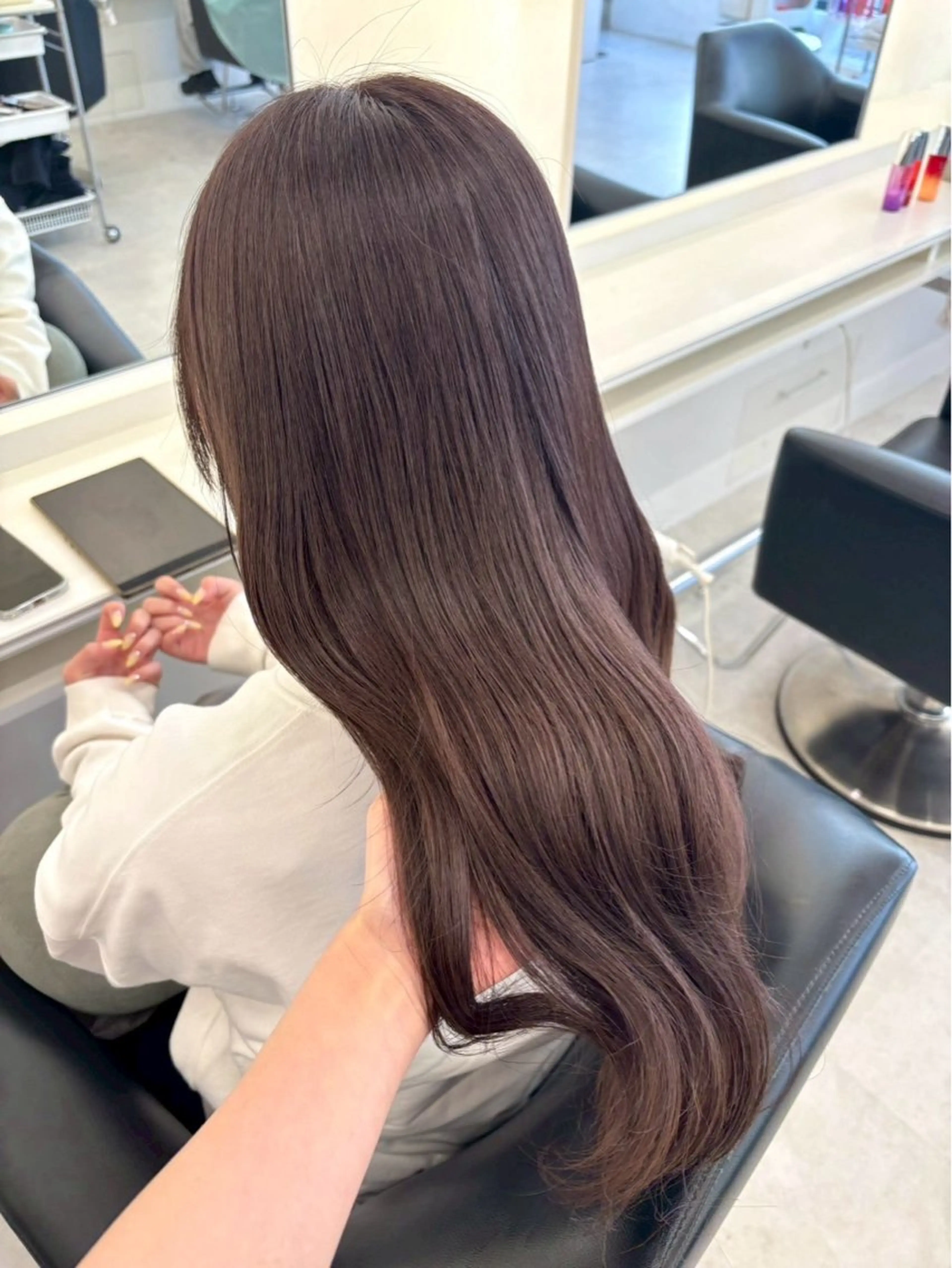 ロング カラー ParveMix 岡本えりかのヘアスタイル