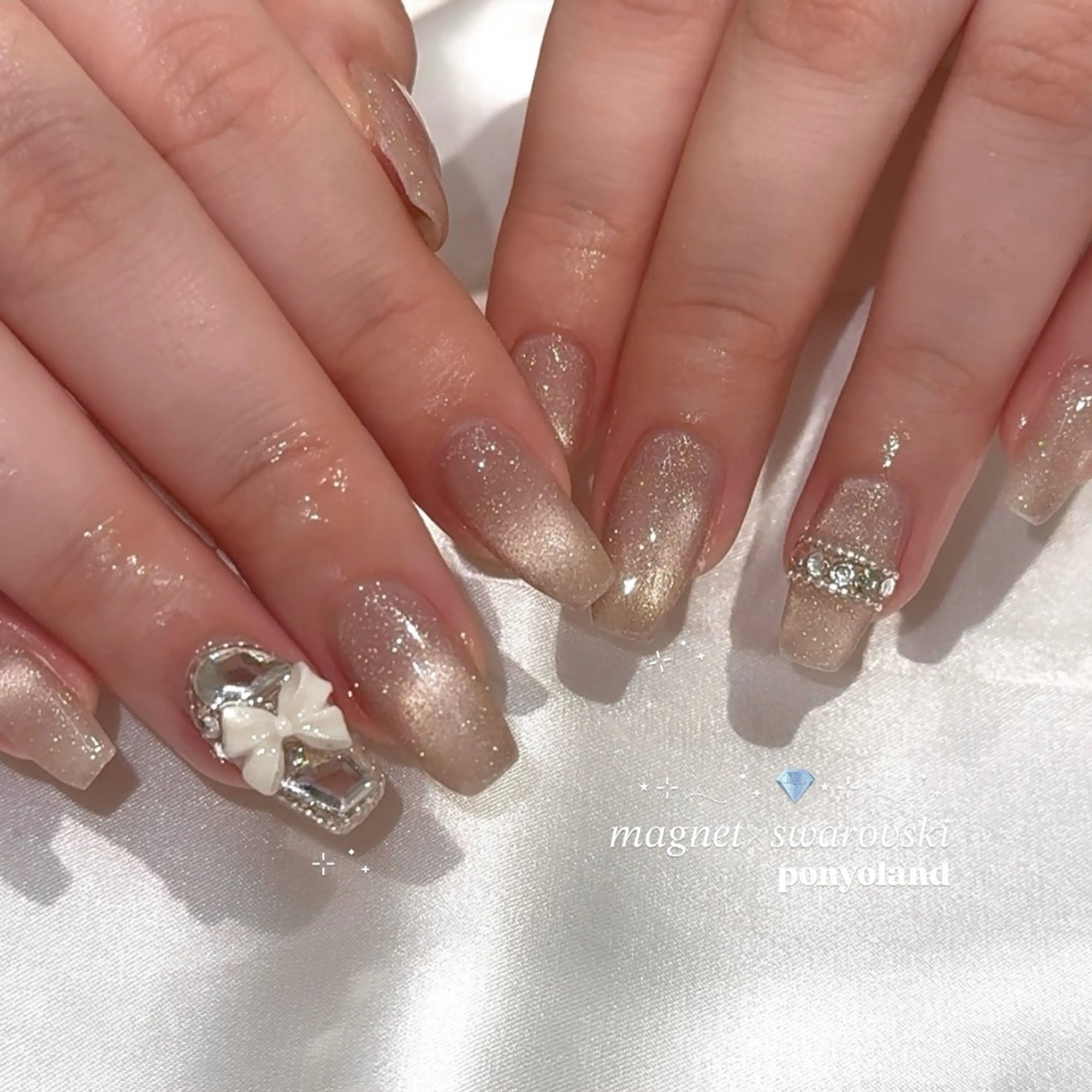 ネイル フラッシュネイル フラッシュマグ ハンドネイル ponyoland 目黒/恵比寿💎のネイルデザイン