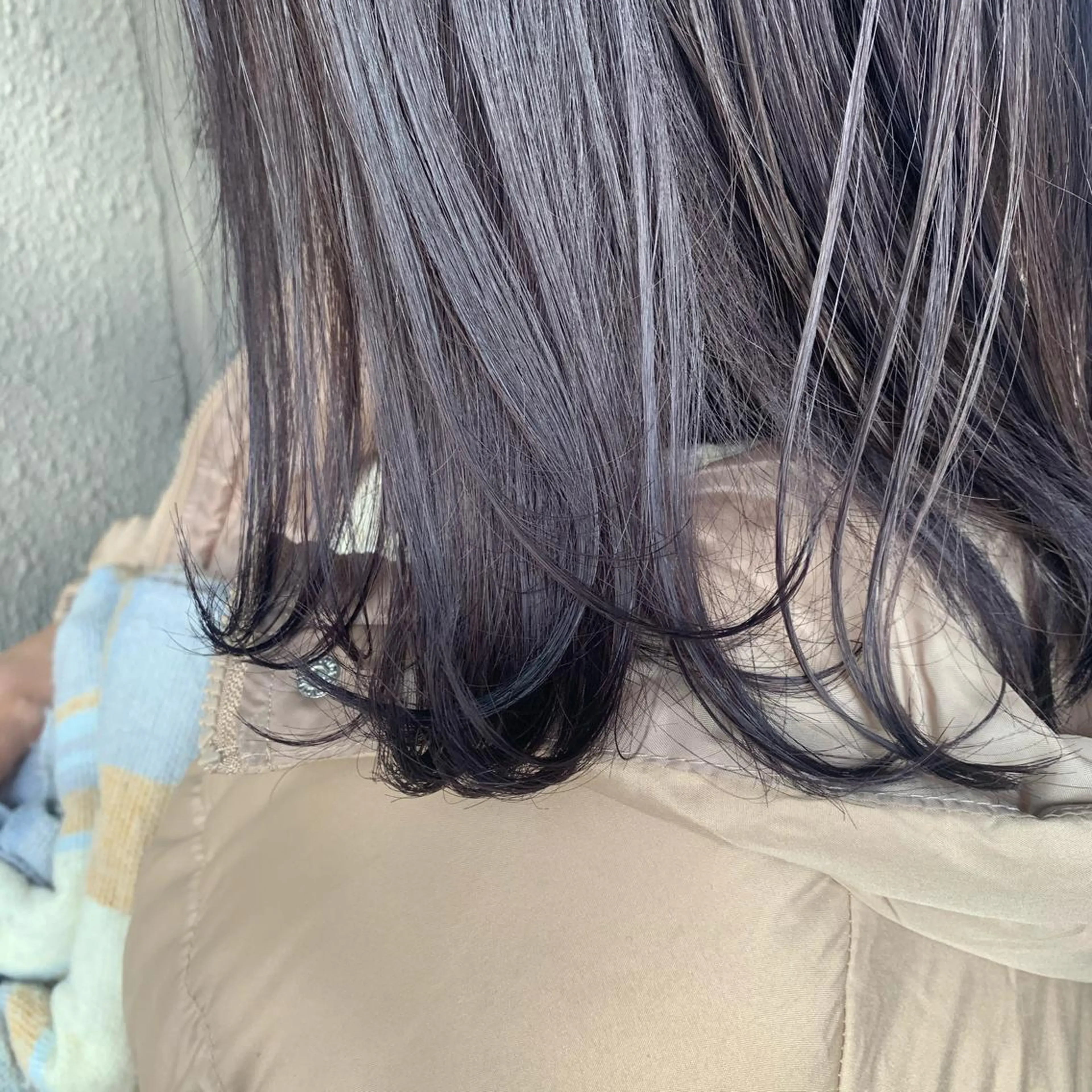 セミロング カラー ラベンダーカラー ラベンダーグレー chouette/ 根本優希のヘアスタイル