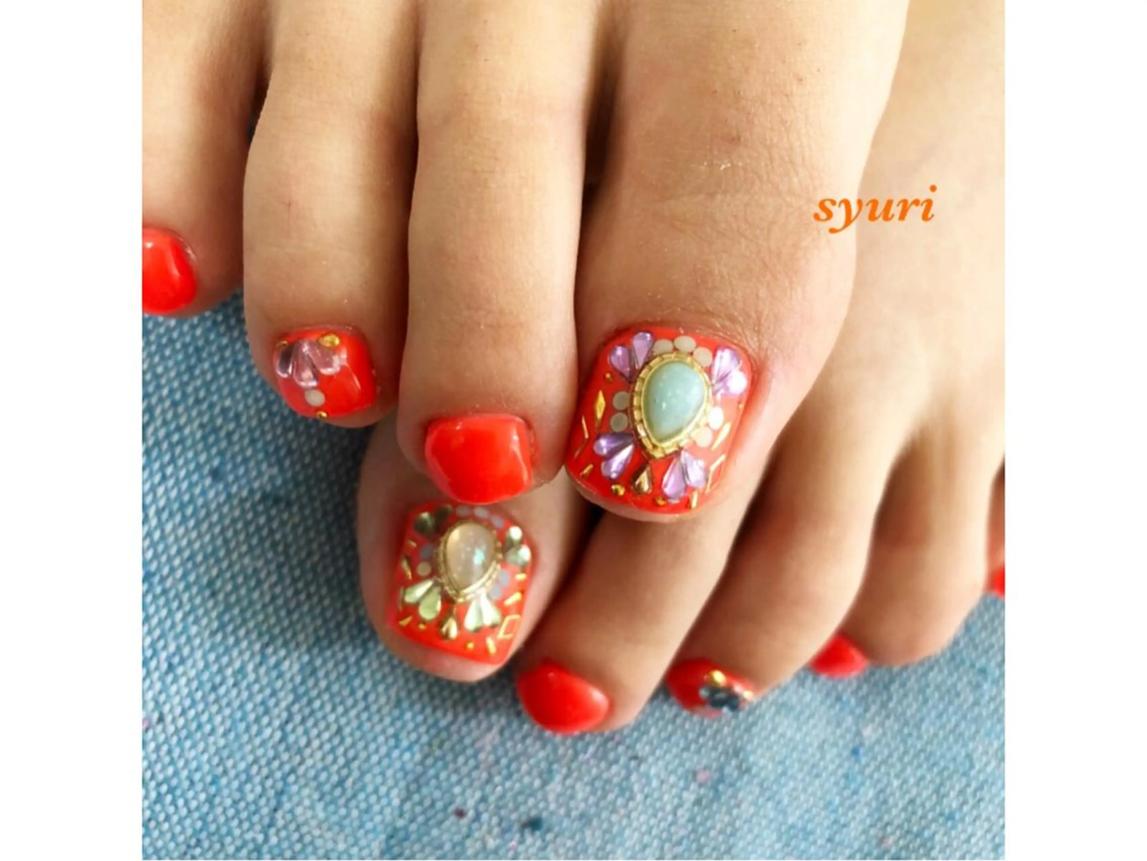 ネイル フットネイル syuri nailのネイルデザイン
