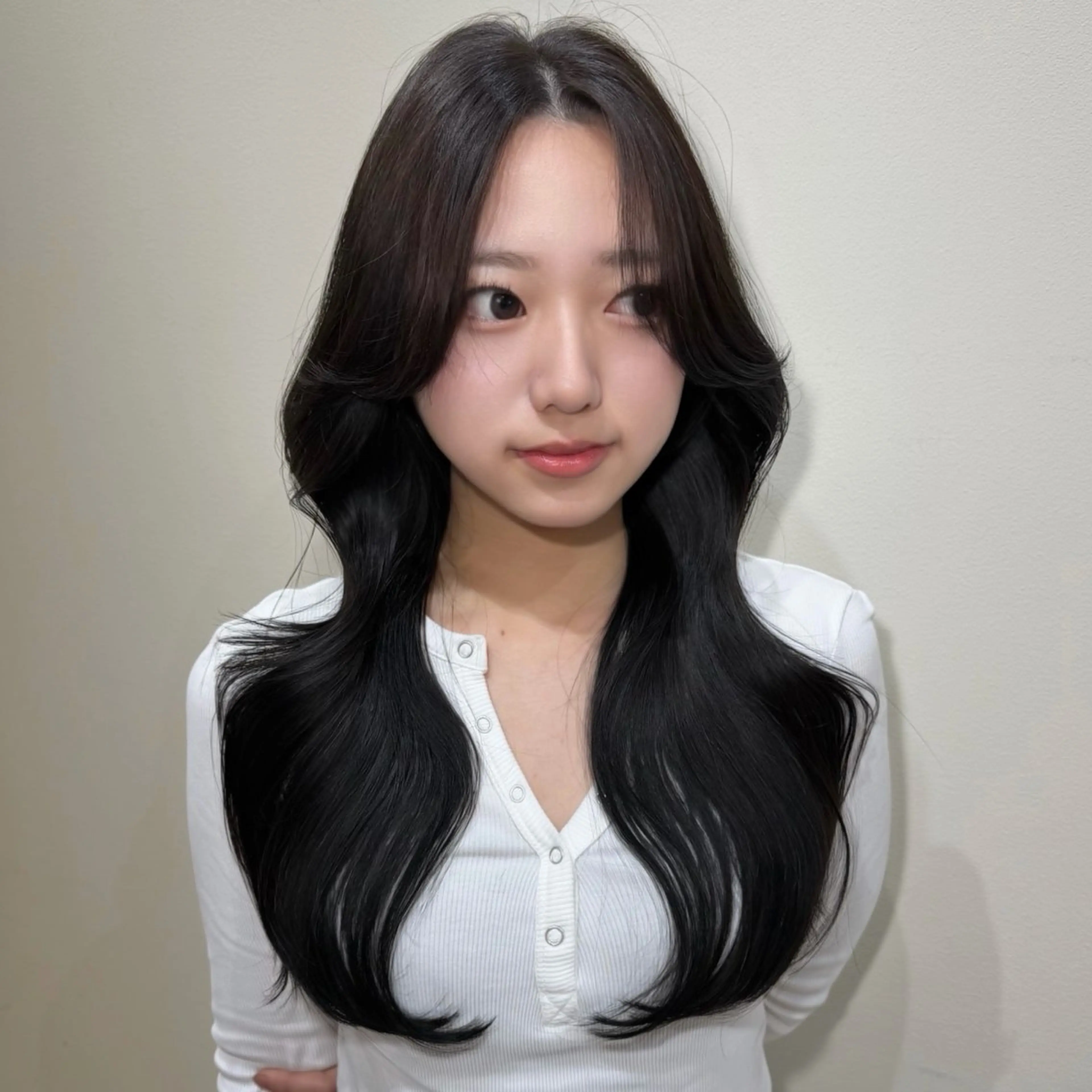 ロング カラー ヘアアレンジ カット ヘアカラー トリートメント レイヤーカット🤍 RINAのヘアスタイル