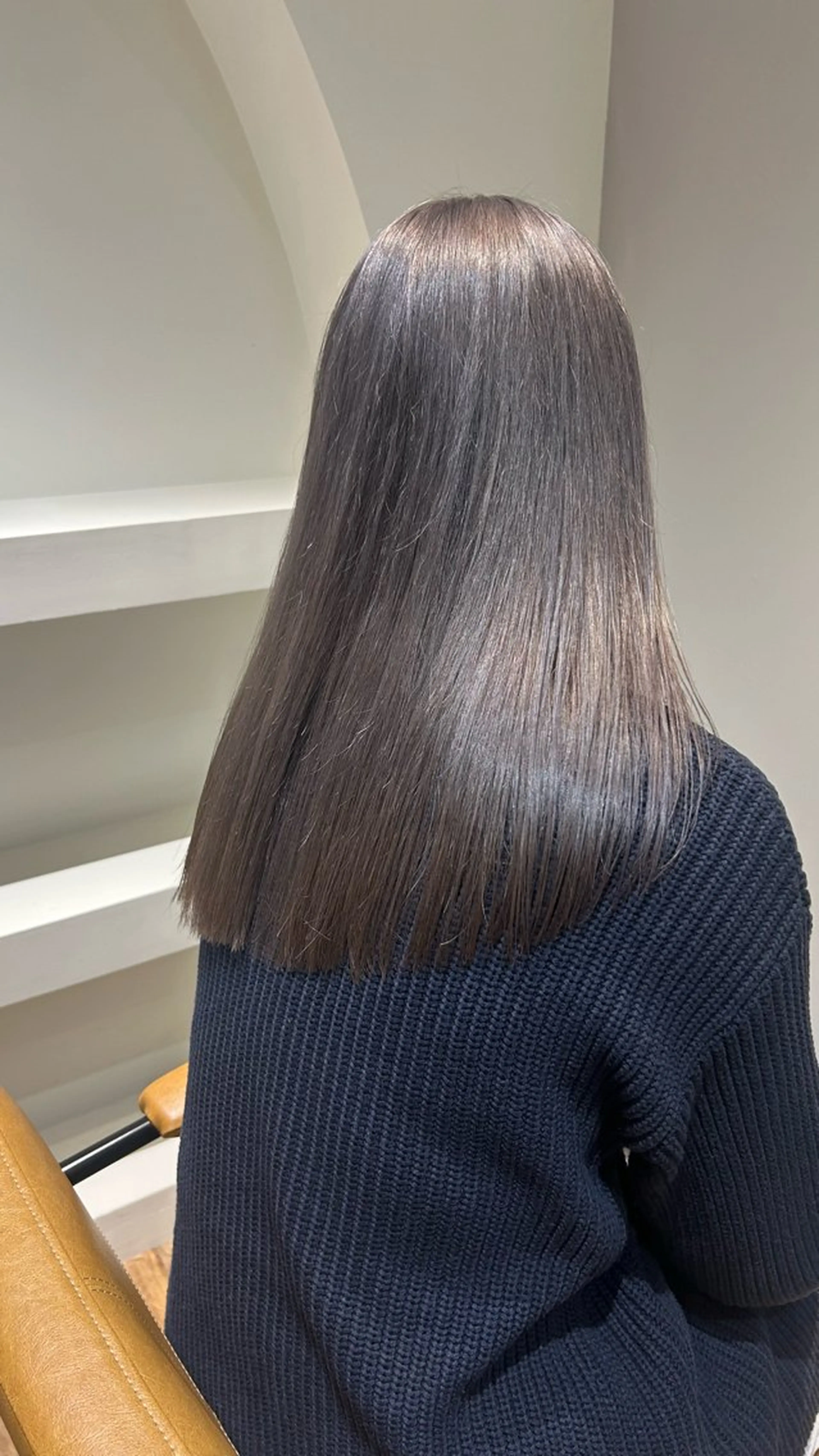 ミディアム カラー ヘアカラー トリートメント じゅわっと暖色カラー 🍊Moemiのヘアスタイル