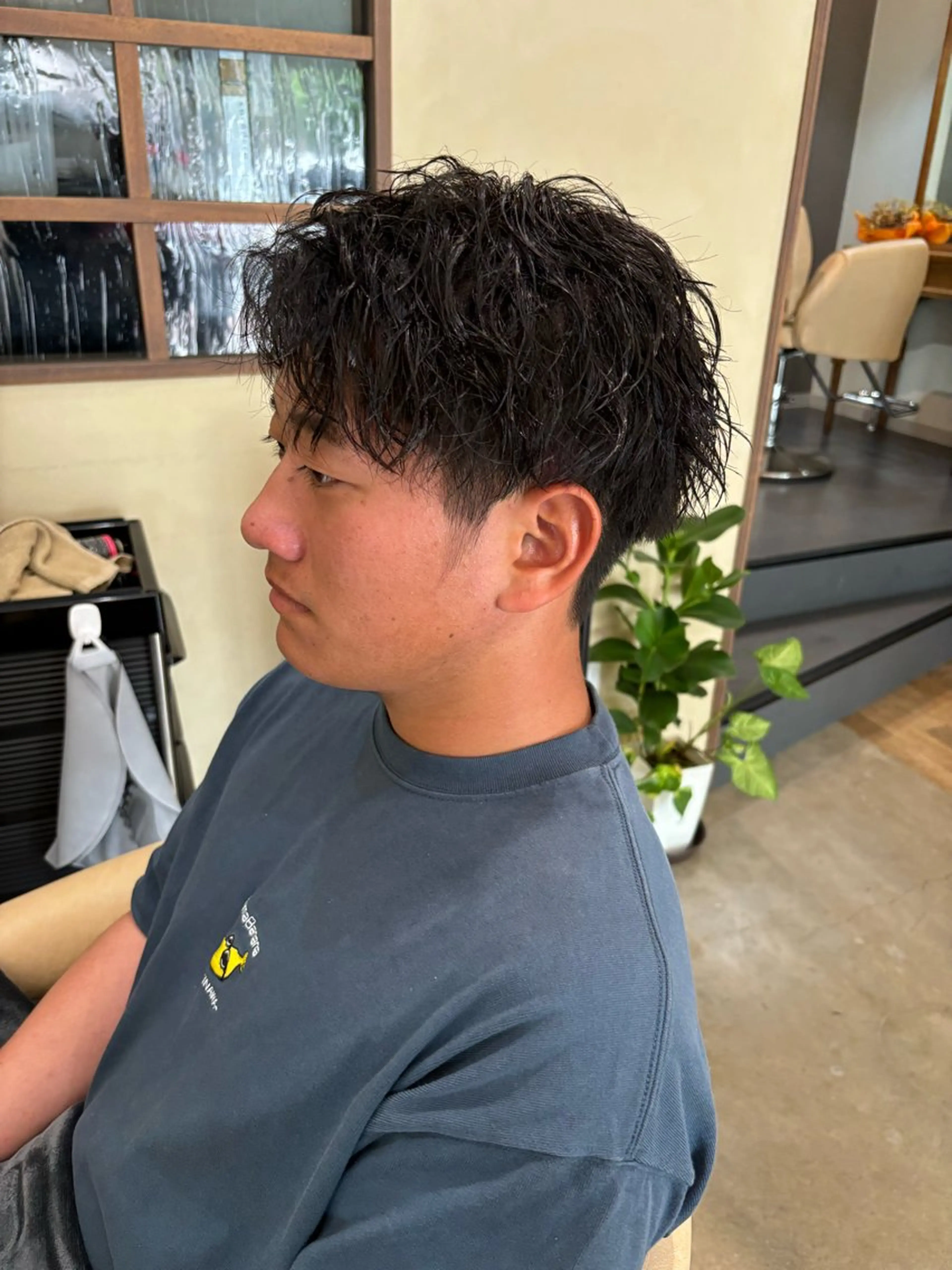 ショート メンズ カット パーマ トリートメント 鹿児島 TSUBASAのヘアスタイル