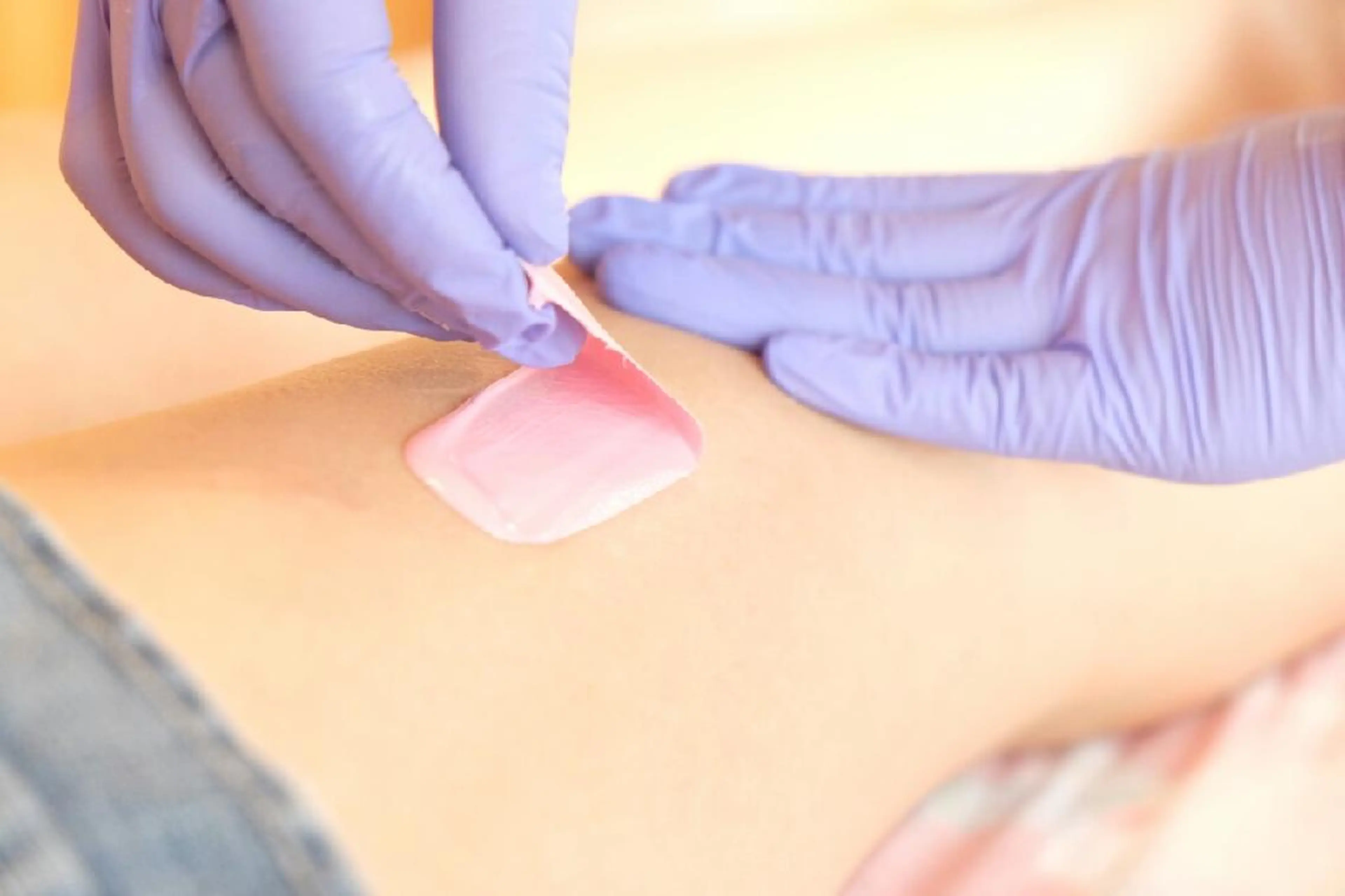 ワックス脱毛：脚の写真