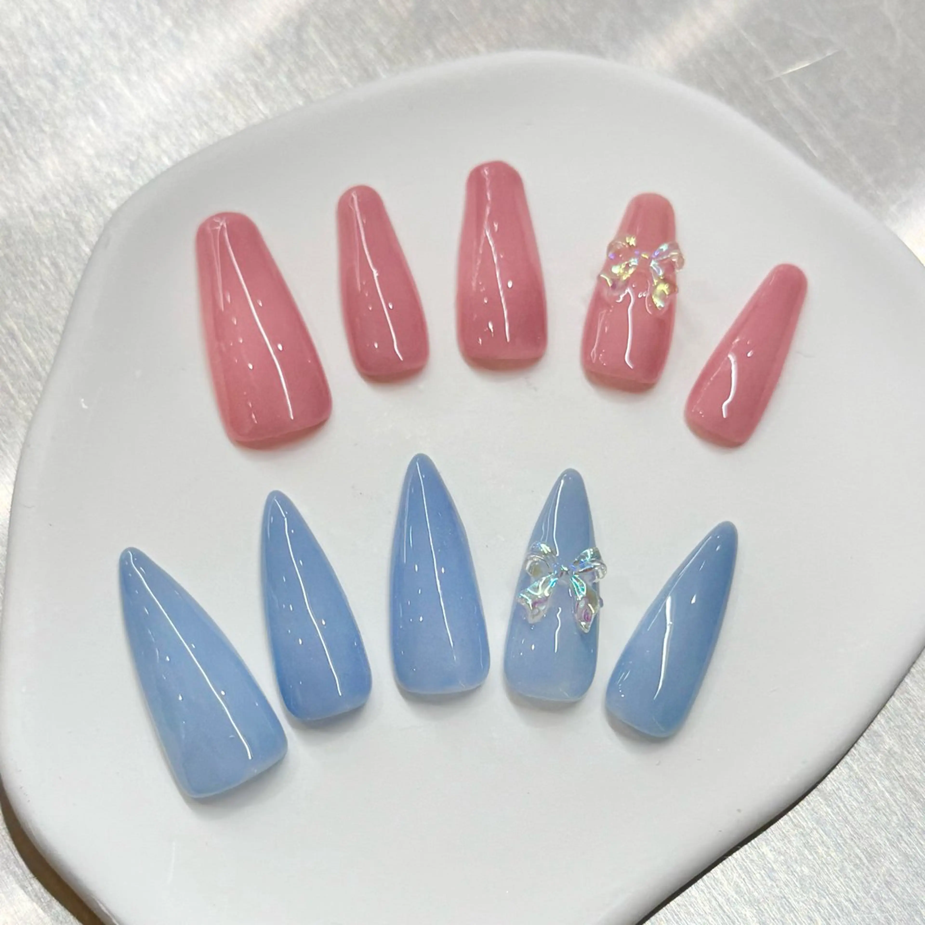 オフなし《 10本チップ長さだし 》ワンカラーの写真