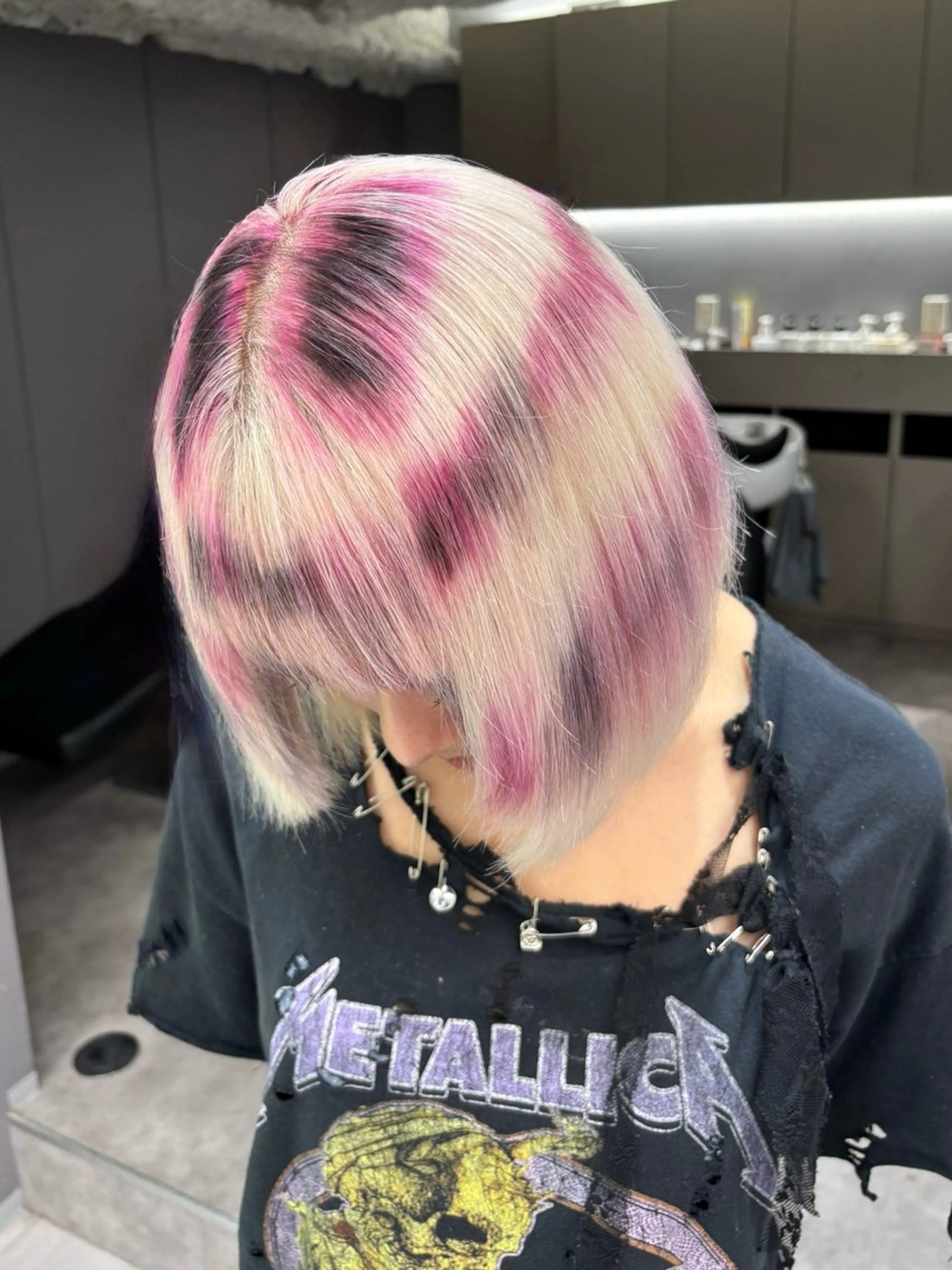 ミディアム カラー デザインカラー ヘアカラー 名古屋／デザイン／ ブリーチ/松井亮磨のヘアスタイル