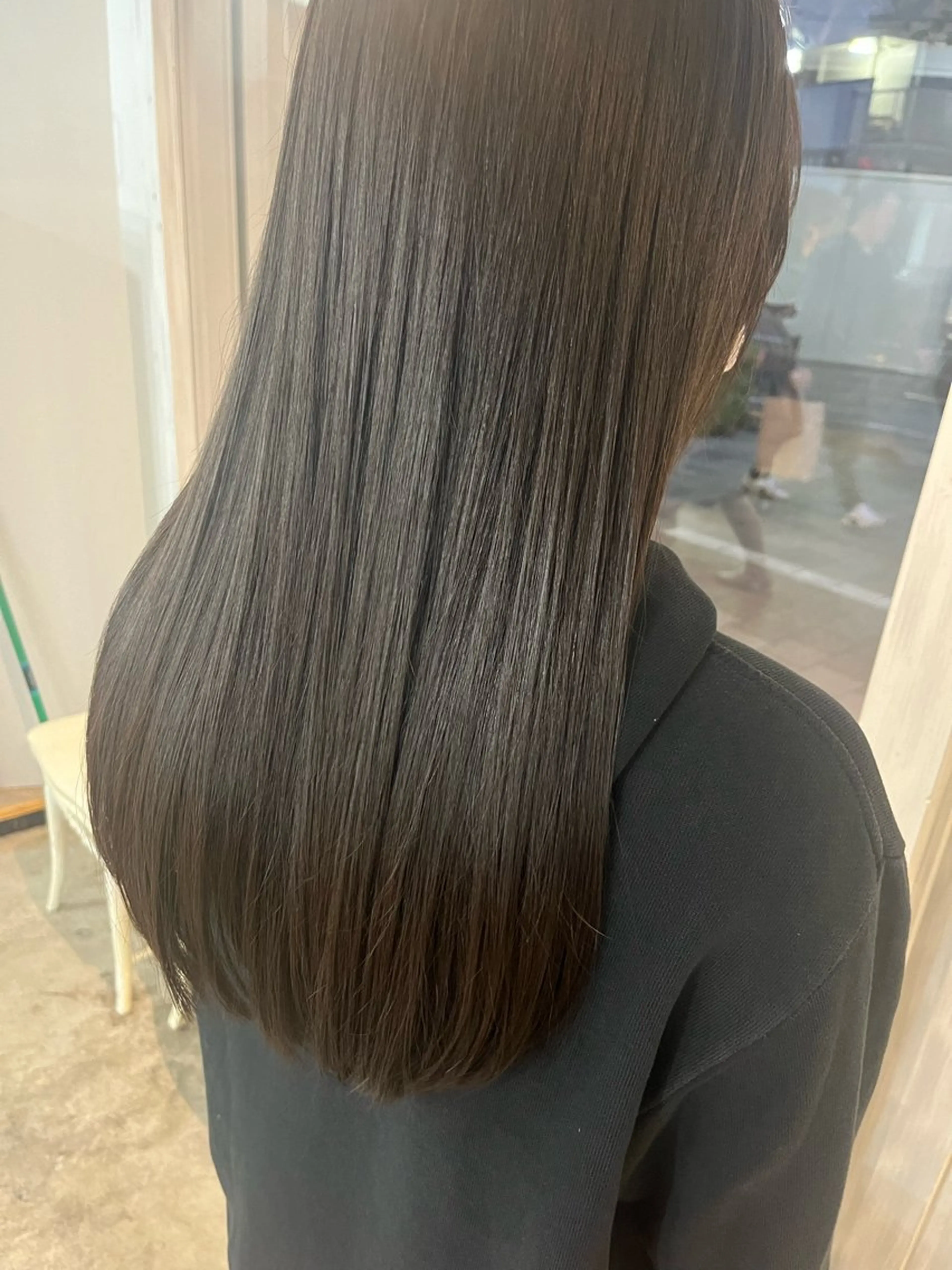 ロング カラー 暗髪ツヤ感カラー🌼 いしいゆうこのヘアスタイル