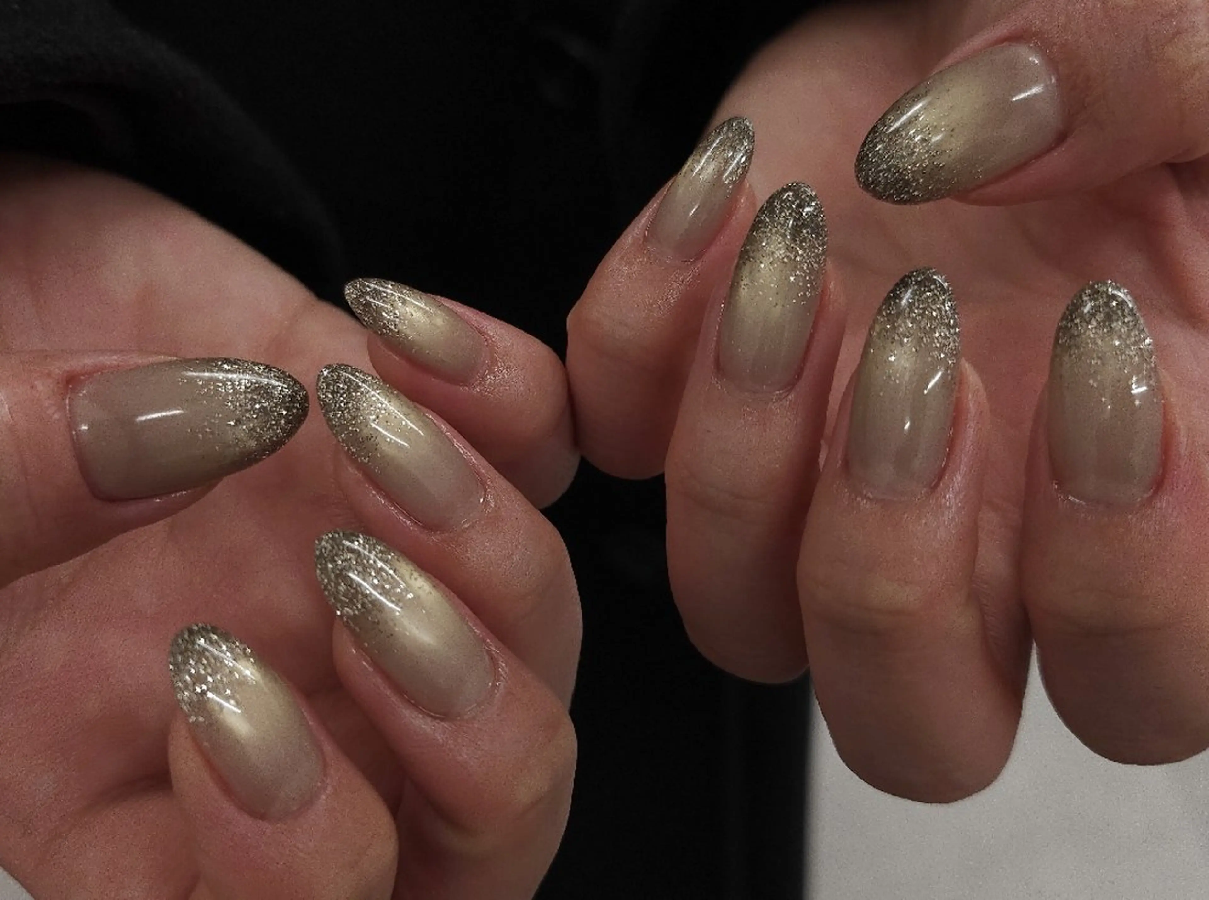 ネイル フラッシュネイル ジェルネイル グラデーション マグネットネイル パラジェル ハンドネイル puku nail 🌼kazu🌼のネイルデザイン