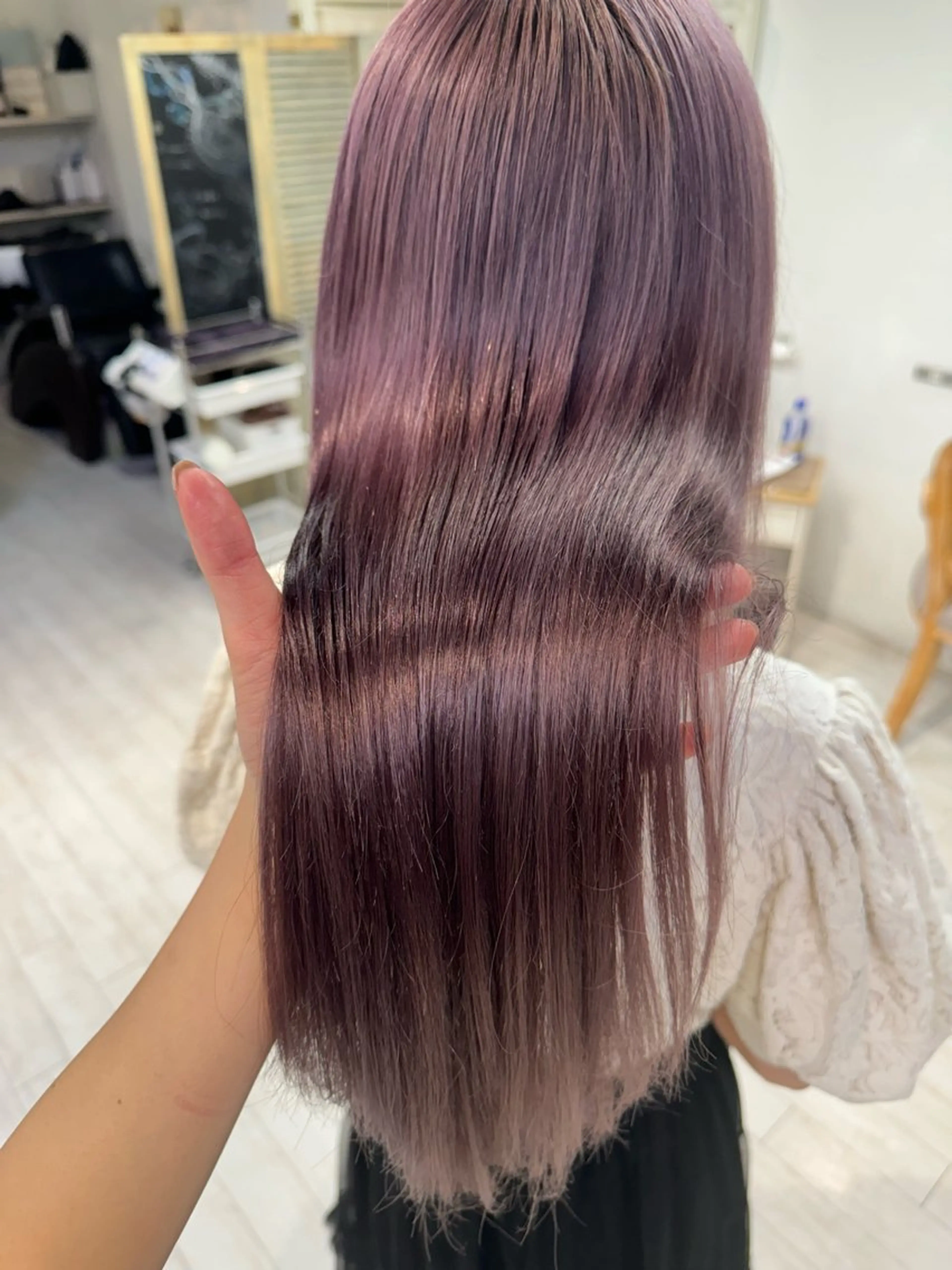 ロング カラー ヘアカラー トリートメント 🍓艶モテ暖色カラー 🎀mayu🍓のヘアスタイル