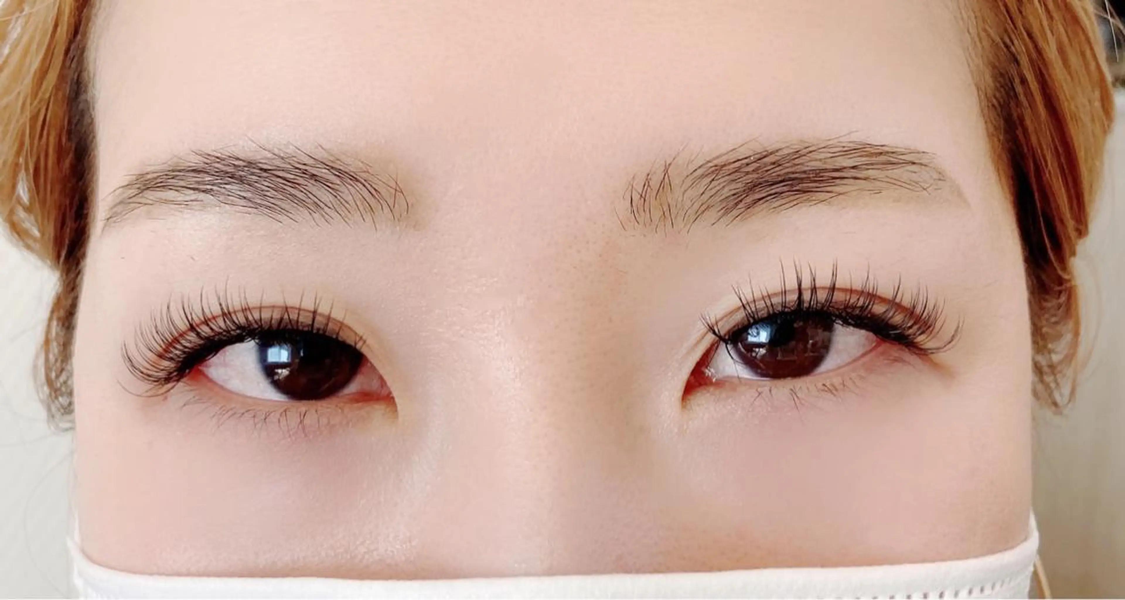 まつ毛エクステ140本！少しボリュームのある目元に❤️の写真
