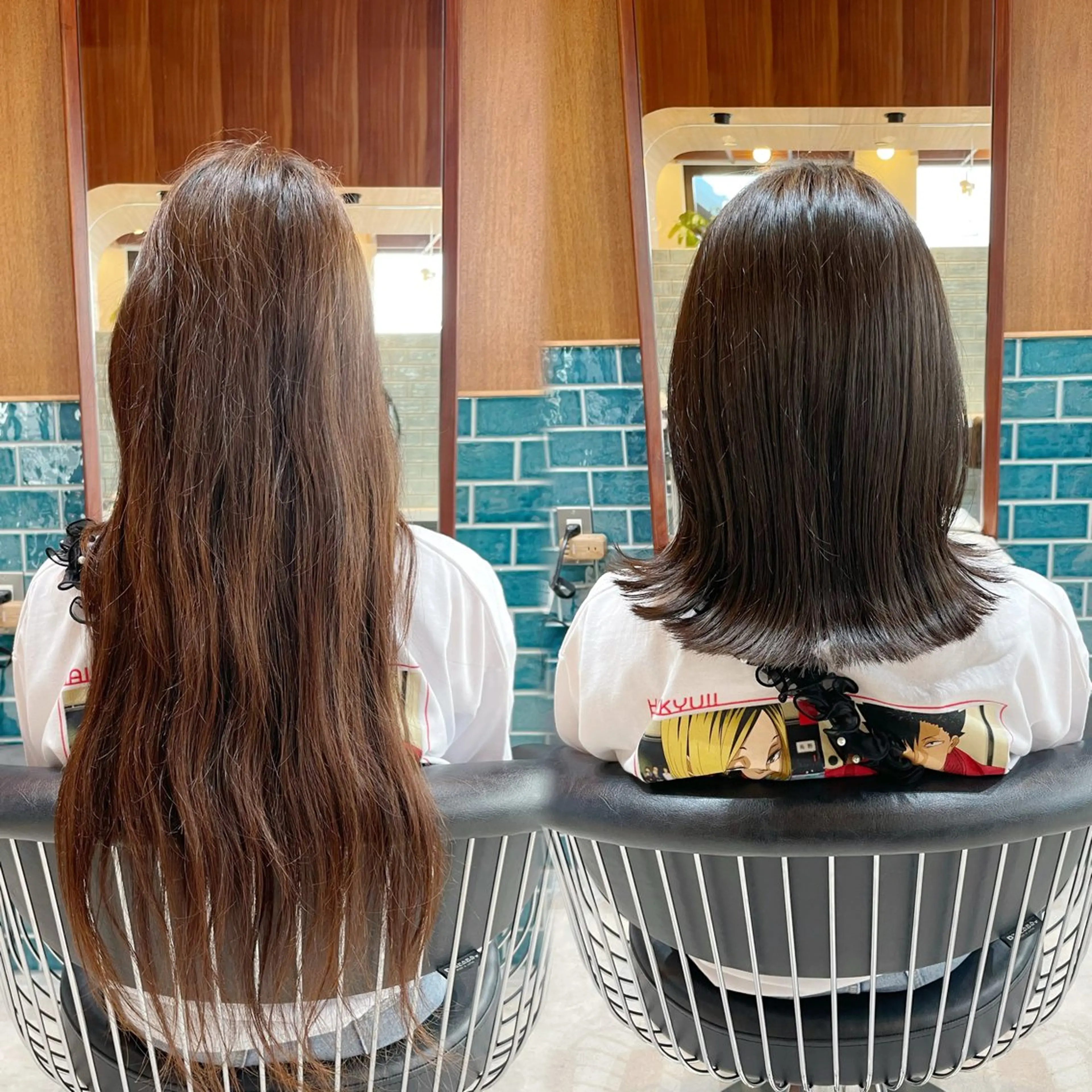 ショート カラー 透明感カラー くびれヘア レイヤーカット トリートメント カット ヘアカラー トリートメント ボブ/縮毛矯正/レイ ヤー♡Natsukiのヘアスタイル