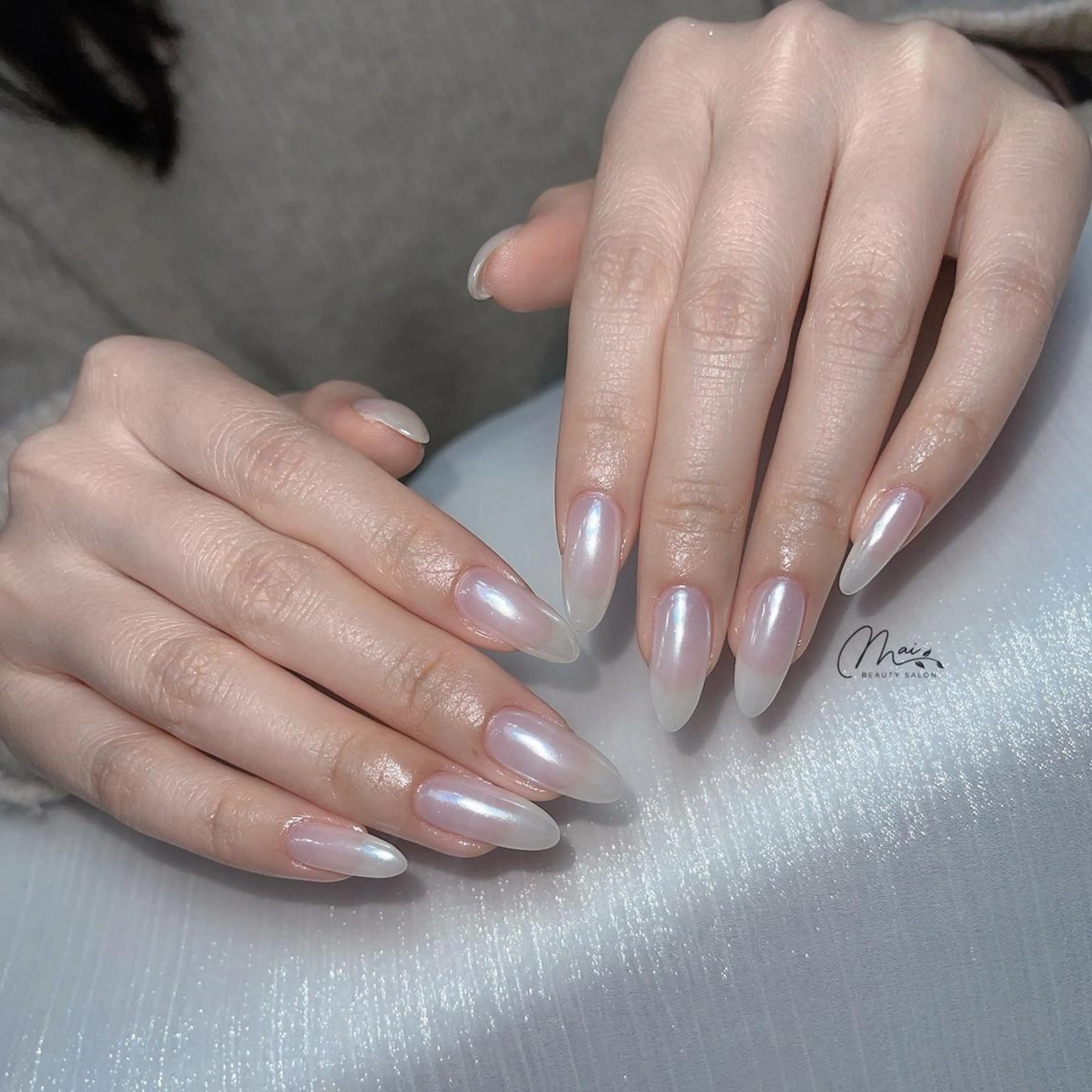 ネイル チークネイル フラッシュネイル フレンチネイル ジェルネイル 韓国ネイル ハンドネイル MaiBeauty マイ マイのネイルデザイン