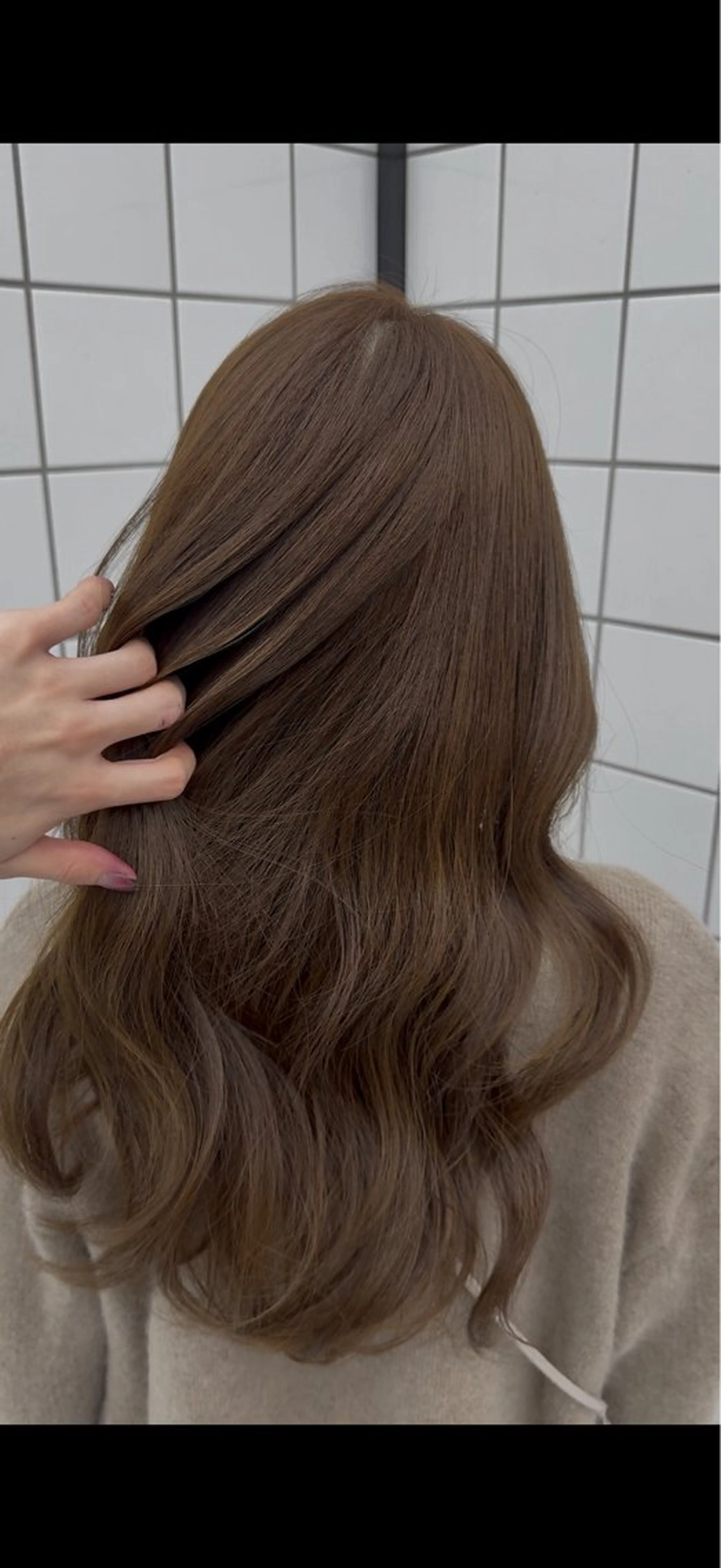 セミロング カラー ブリーチ ブリーチなしカラー 渋谷ブリーチカラー/ デザインカラー/優希のヘアスタイル