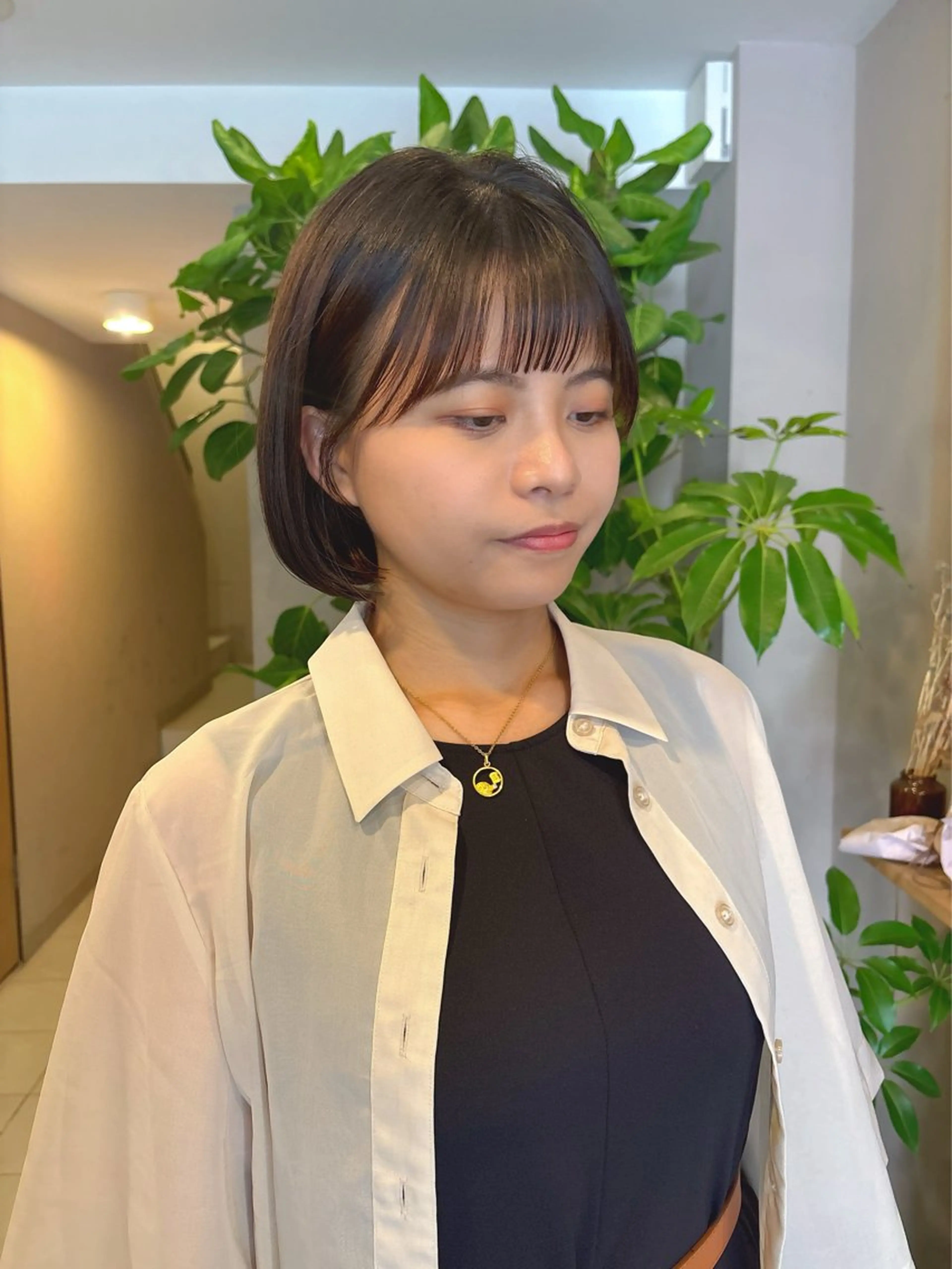 ショート カラー カット ヘアカラー トリートメント 似合わせカット/ 艶カラー/いらみなのヘアスタイル