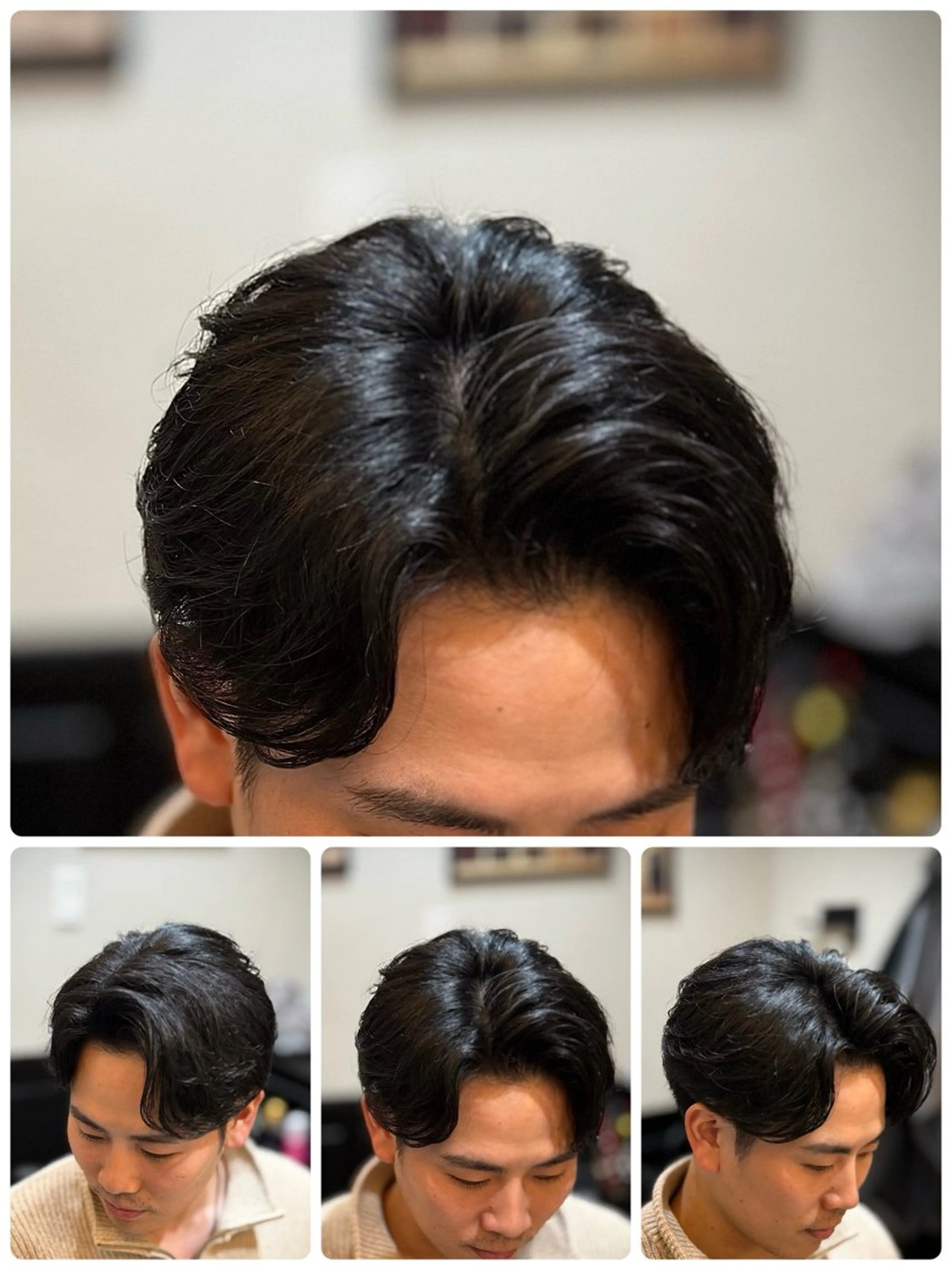 ミディアム 外国人風カラー 縮毛矯正 proud private hair salon田町所属・ガンバレ原田 航海のヘアスタイル