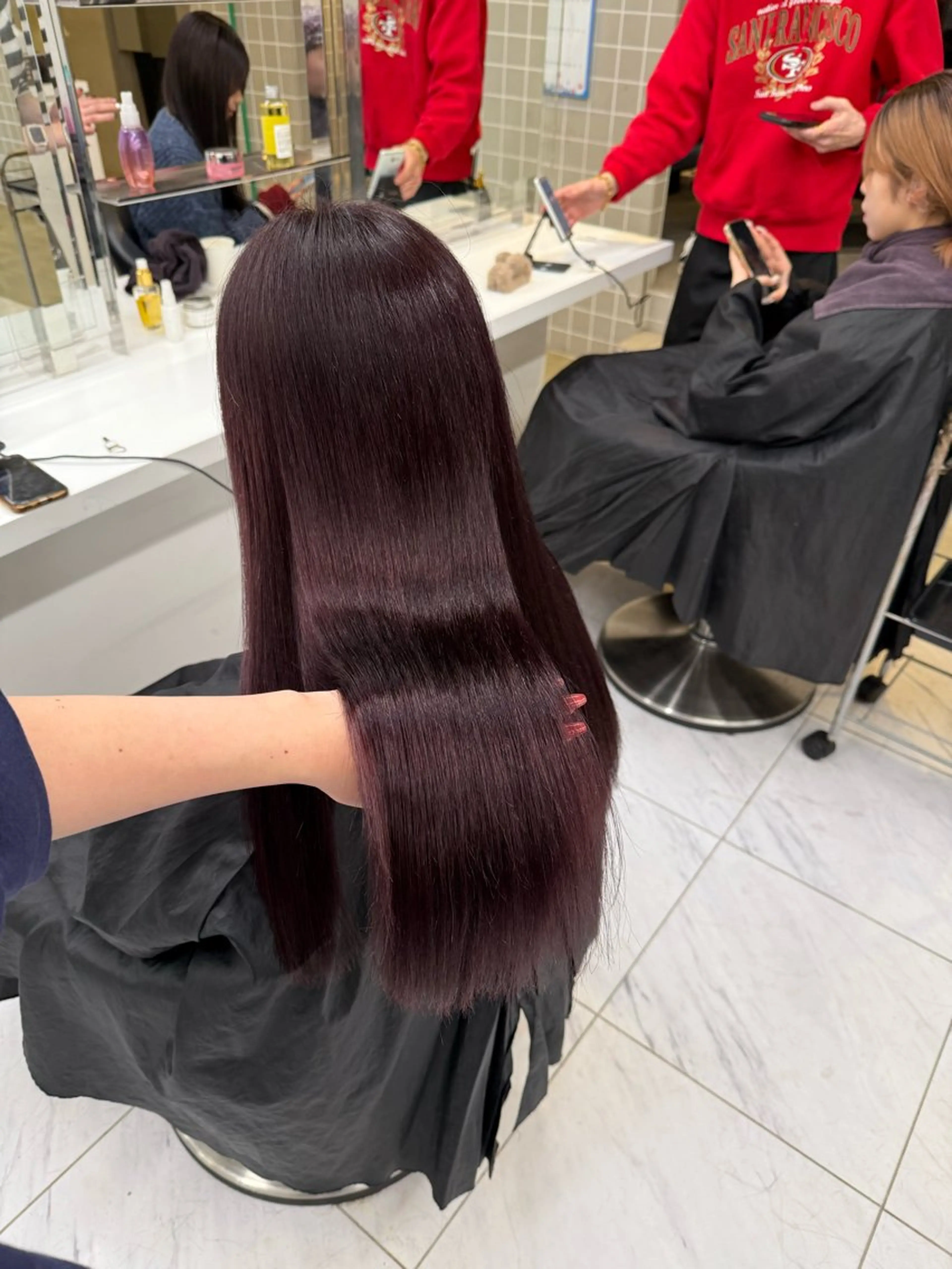 ロング カラー ヘアアレンジ ヘアカラー トリートメント ヘアセット 💗横浜美容室 💗HARUNAのヘアスタイル