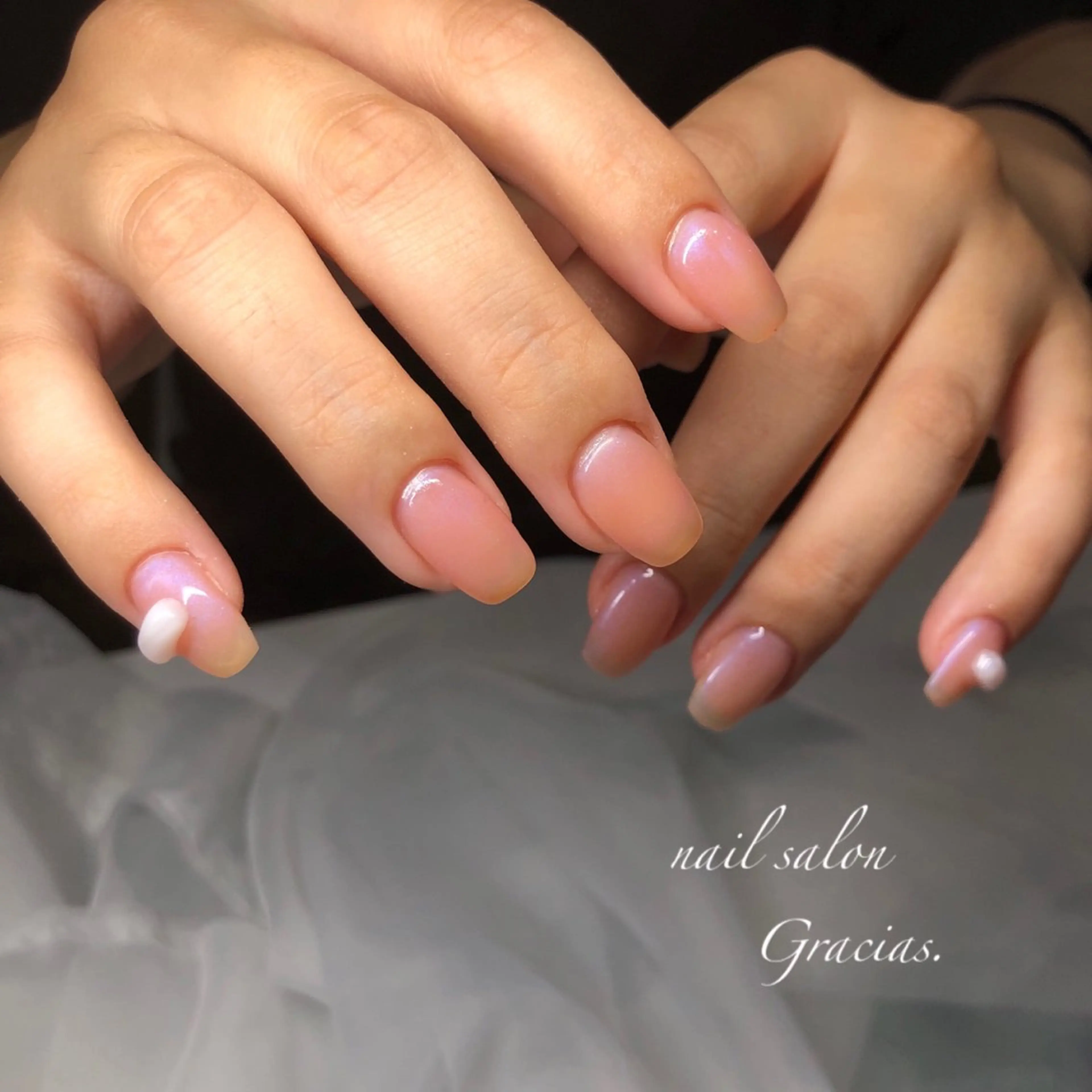 ネイル 長さ出し ジェルネイル メンズネイル ハンドネイル Gracias. rieのネイルデザイン