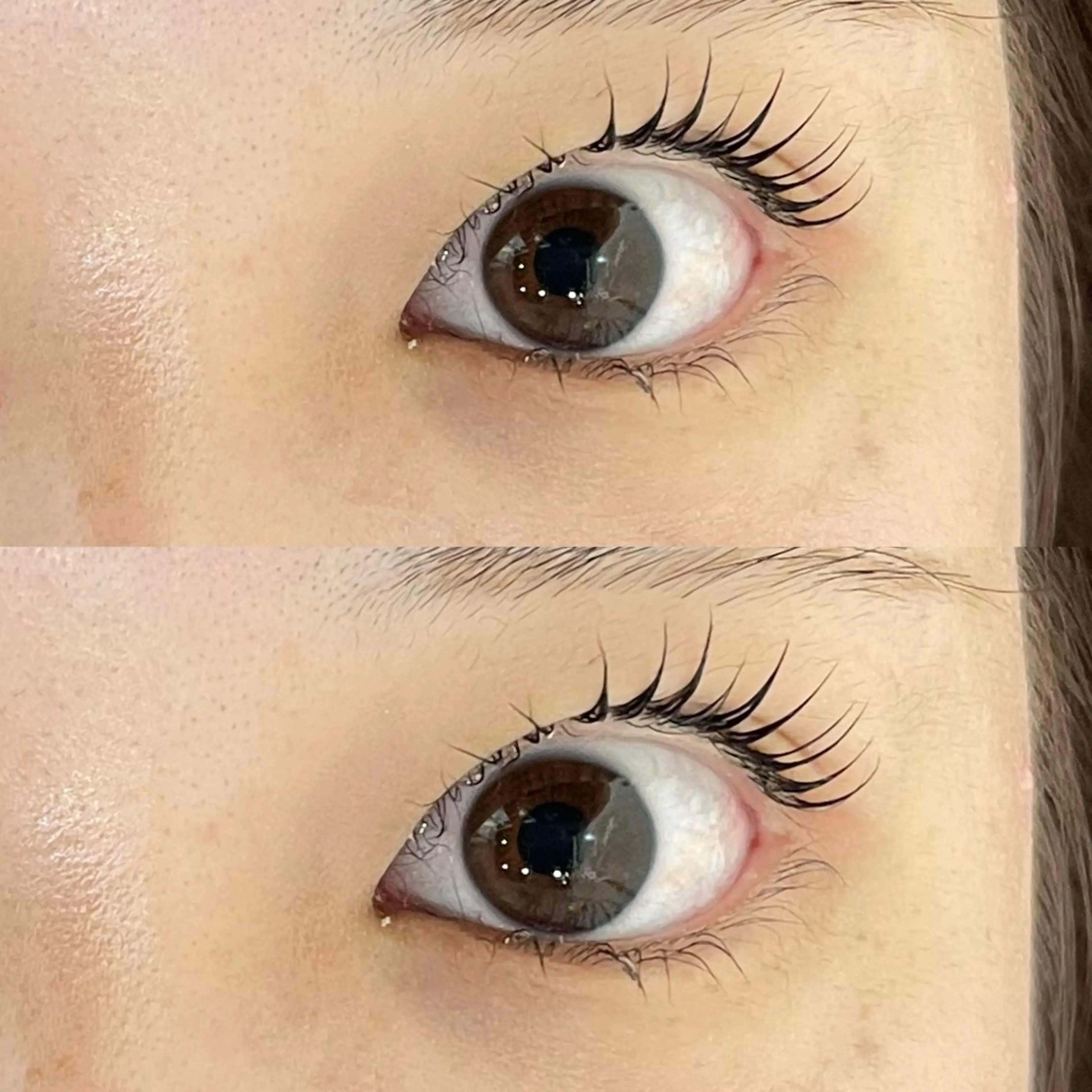 マツエク・マツパ 束感まつ毛 マツパ 超透明感カラー🦋韓 国羽エクステ🪽🫧のヘアスタイル