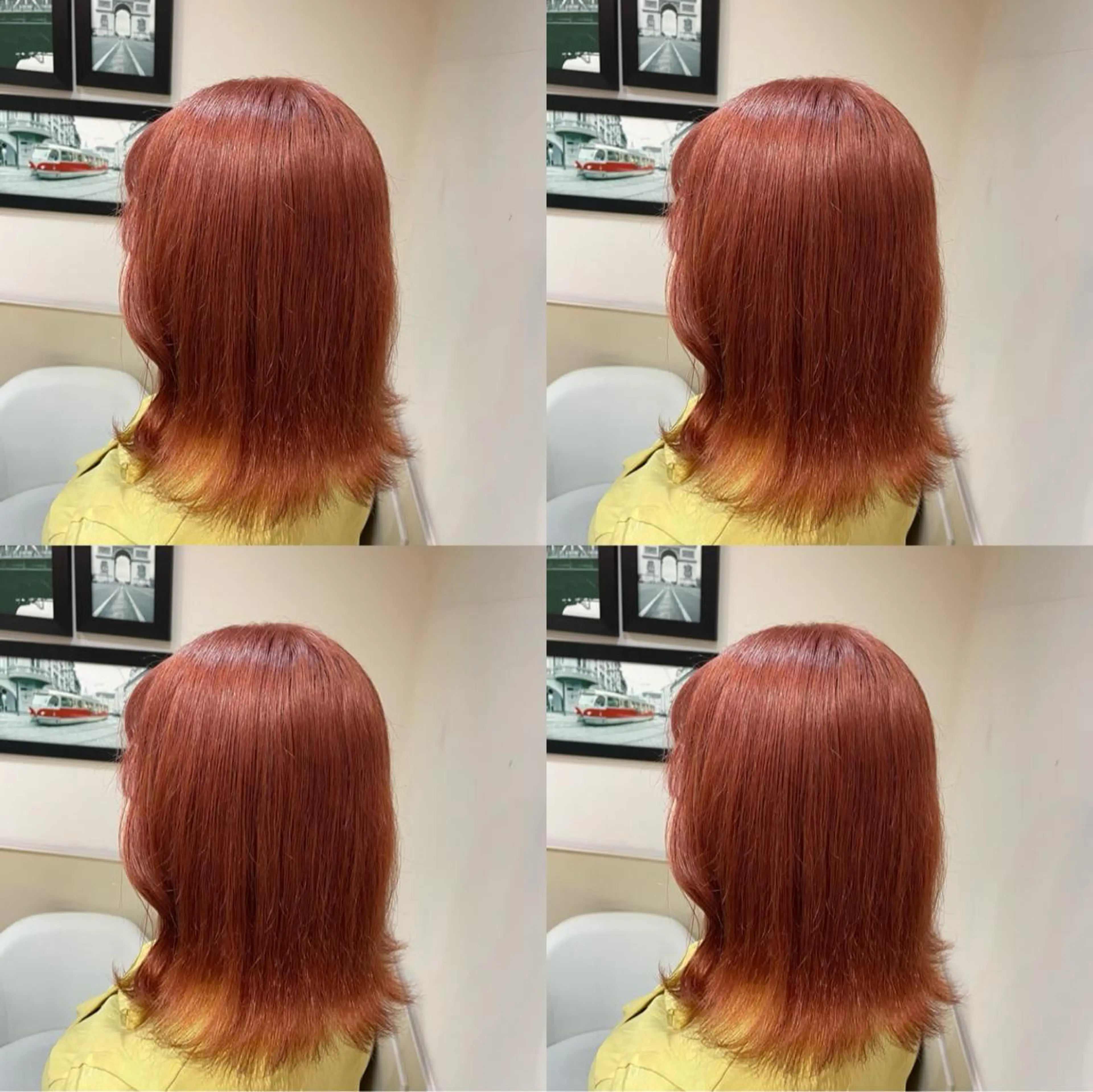 ミディアム カラー ベージュカラー オレンジ オレンジベージュ 🌟トップデザイナー 高橋🌟のヘアスタイル