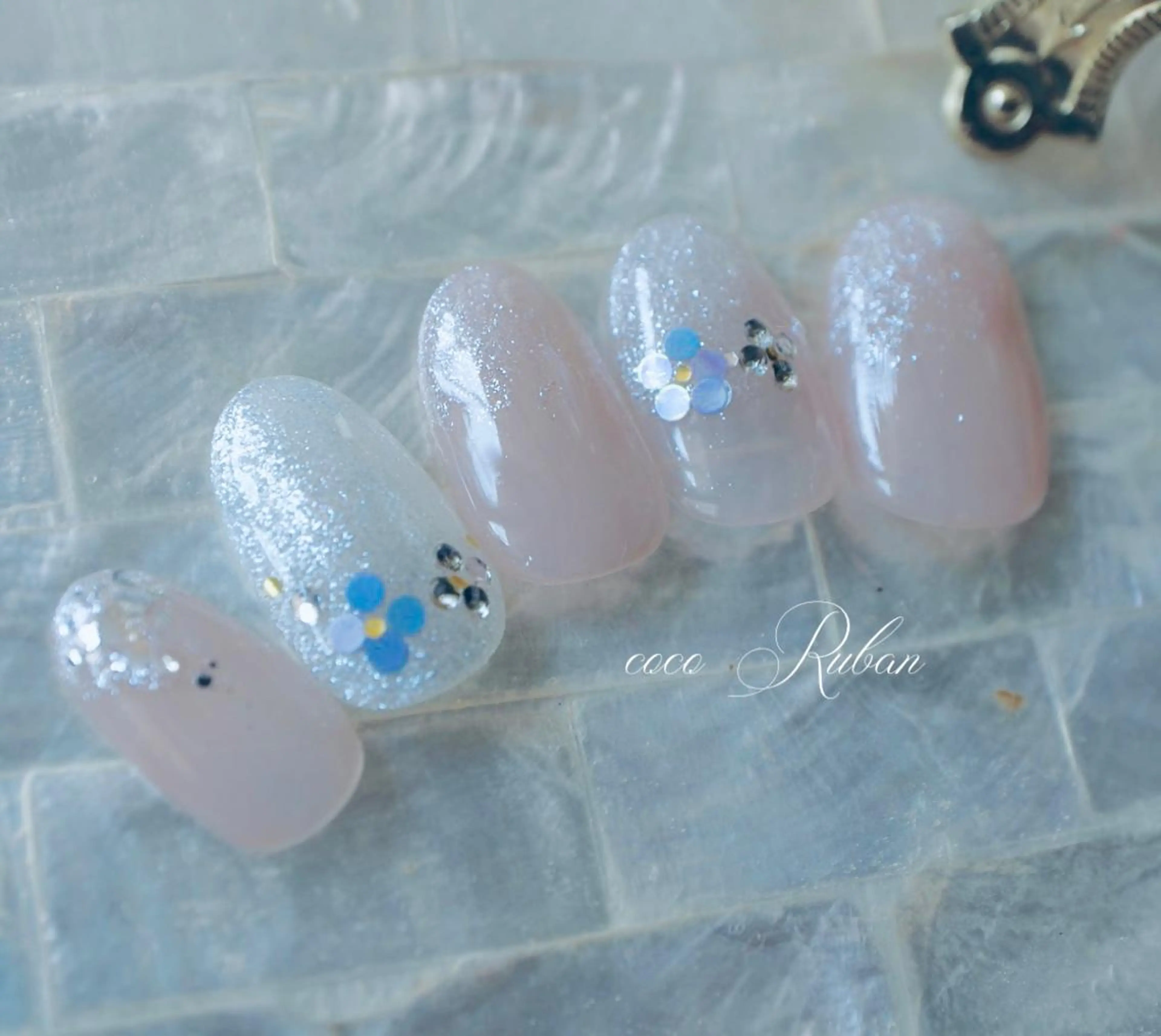 ネイル 自爪育成ネイルサロン ココリュバンのネイルデザイン