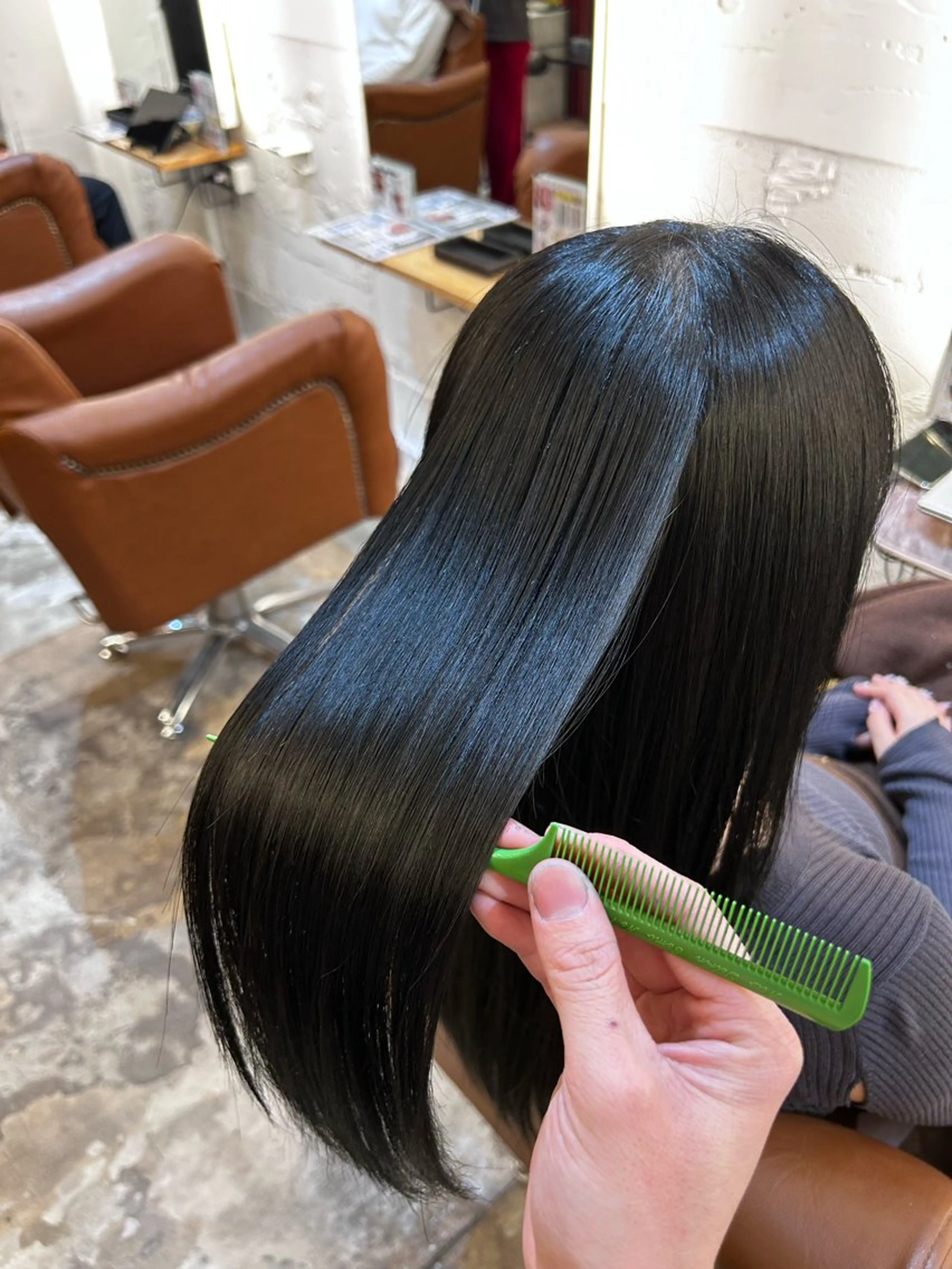 ロング カラー ヘアカラー AMBERGLEAM Hair&Cloth Yoga所属・Ryo☘縮毛矯正/ メンズ/ブリーチ/のヘアスタイル