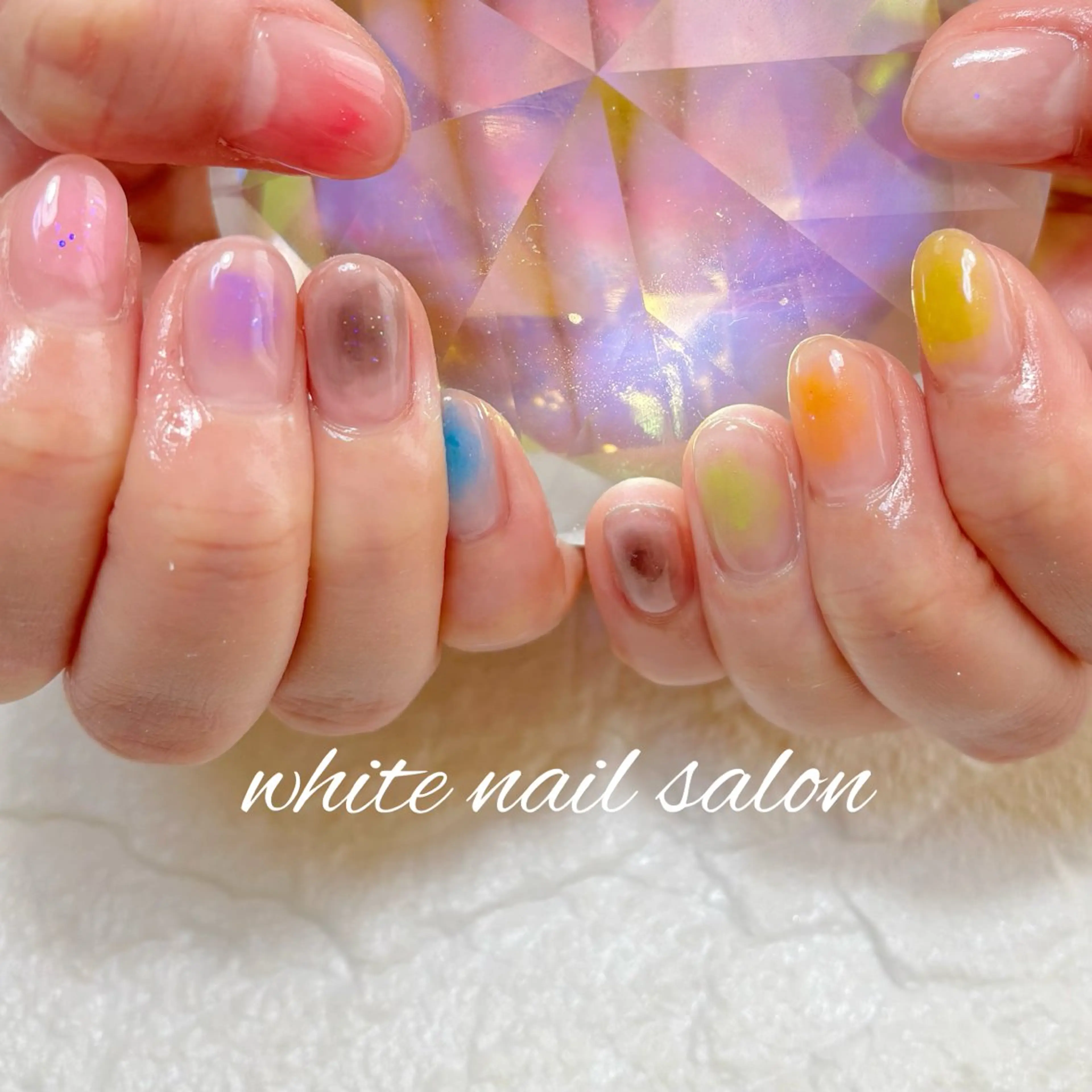 ネイル フットネイル ラメ(グリッター) 持ち込み white nail salonのネイルデザイン