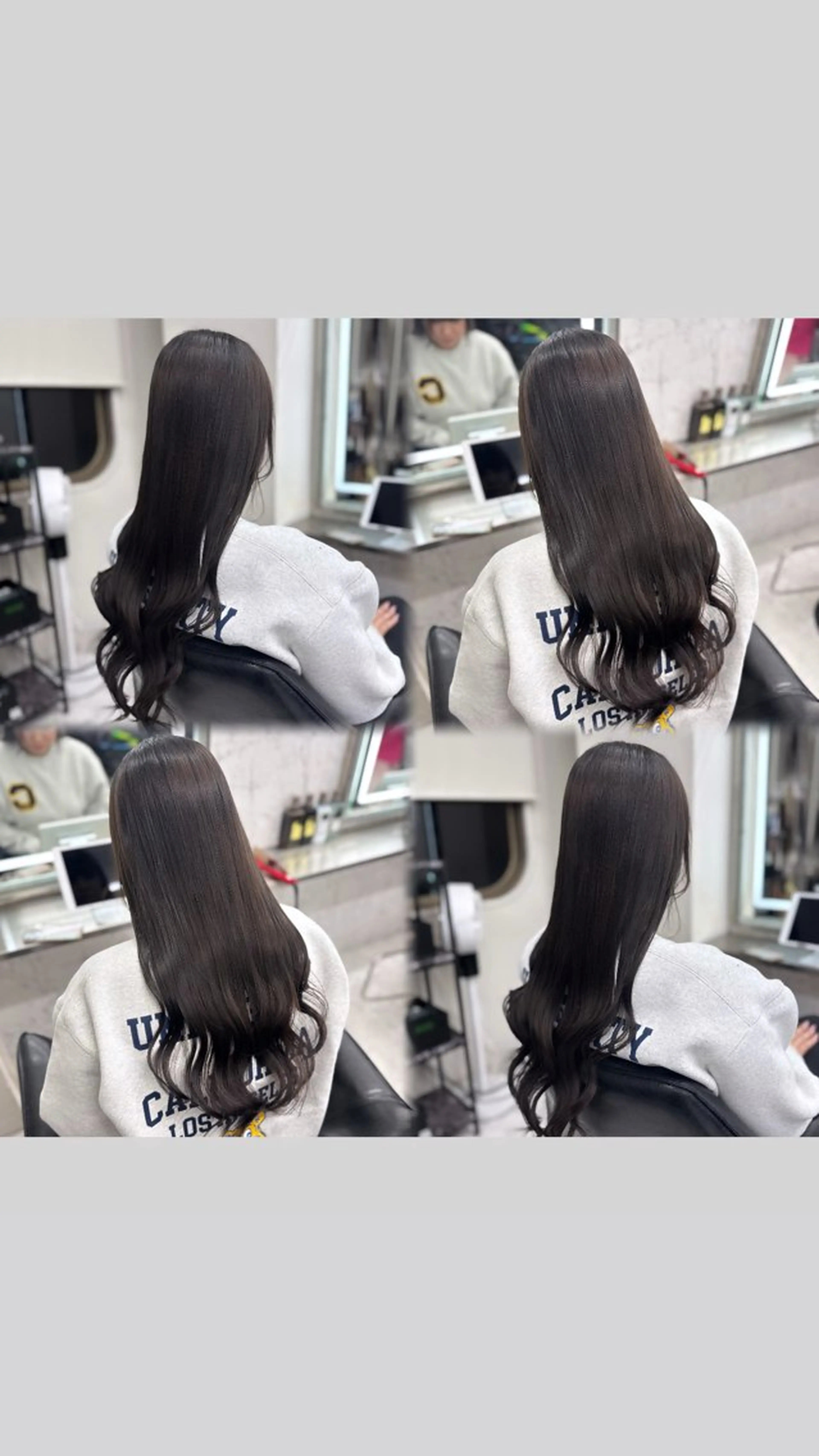 ロング カラー ブラウンカラー ハイトーンカラー ヨシンモリ 韓国風ヘア JPCY MIRIYAのヘアスタイル