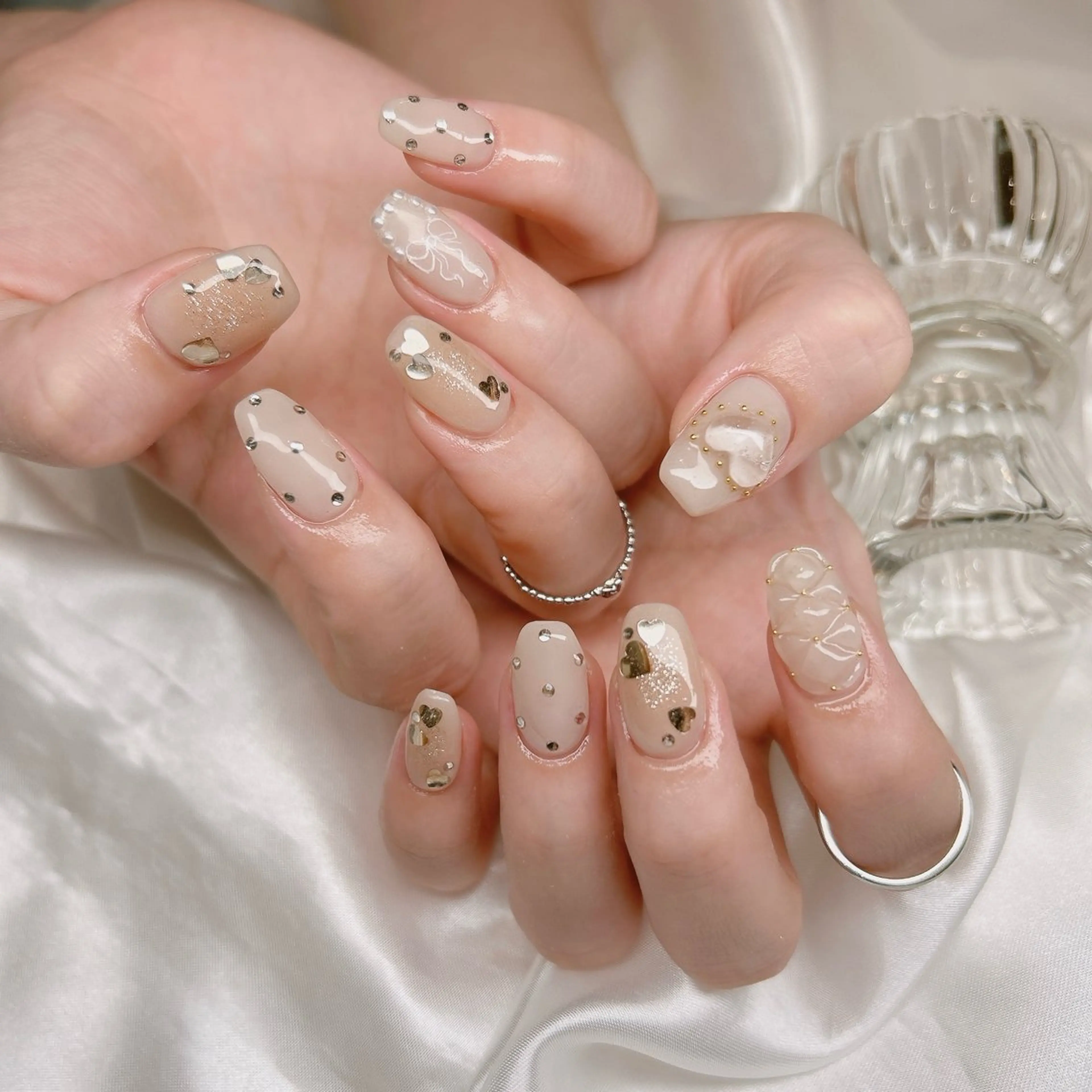 ネイル ハンドネイル junna のぞいてねのネイルデザイン