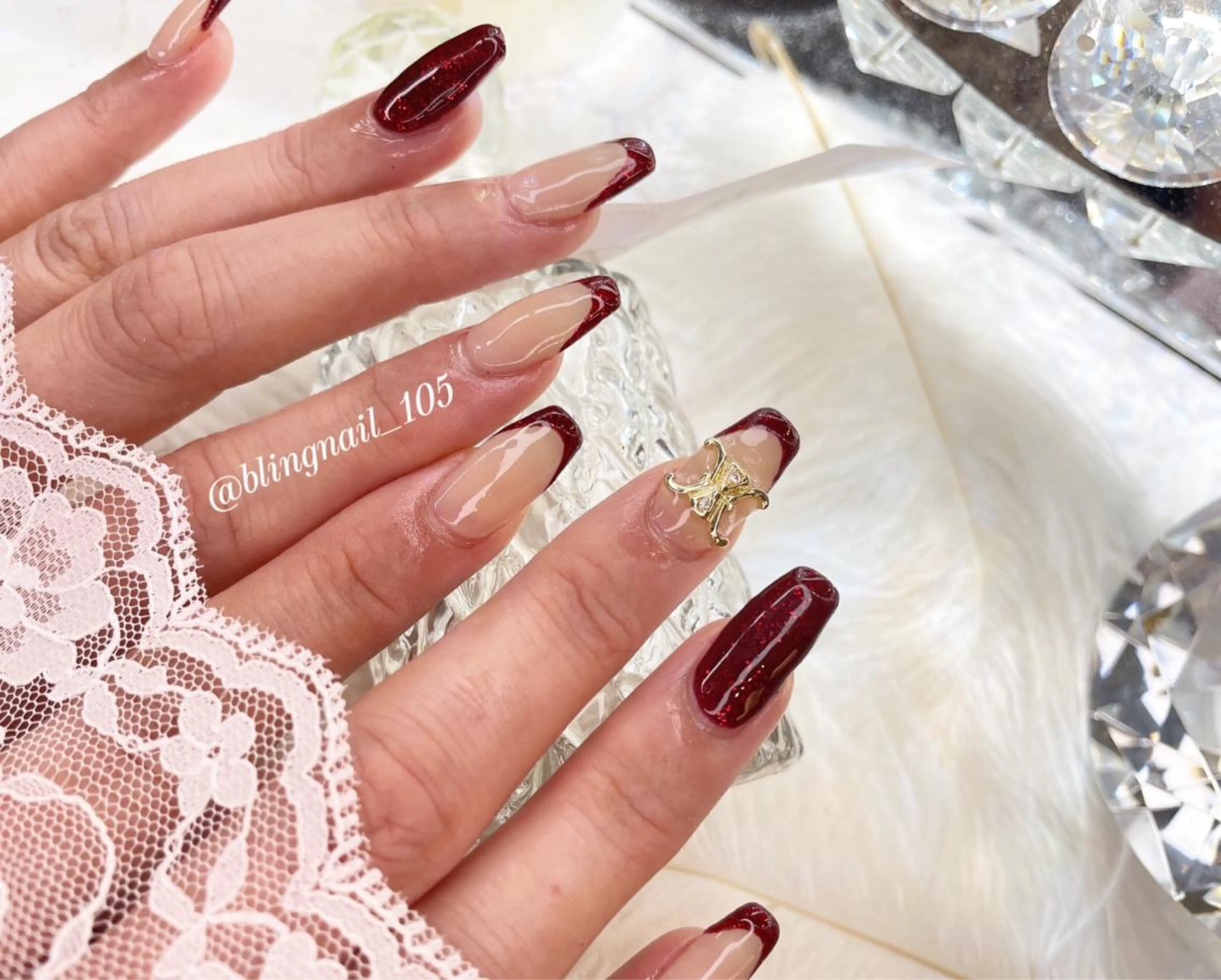 ネイル 23時まで❤︎韓国、 ワンホンネイルのネイルデザイン