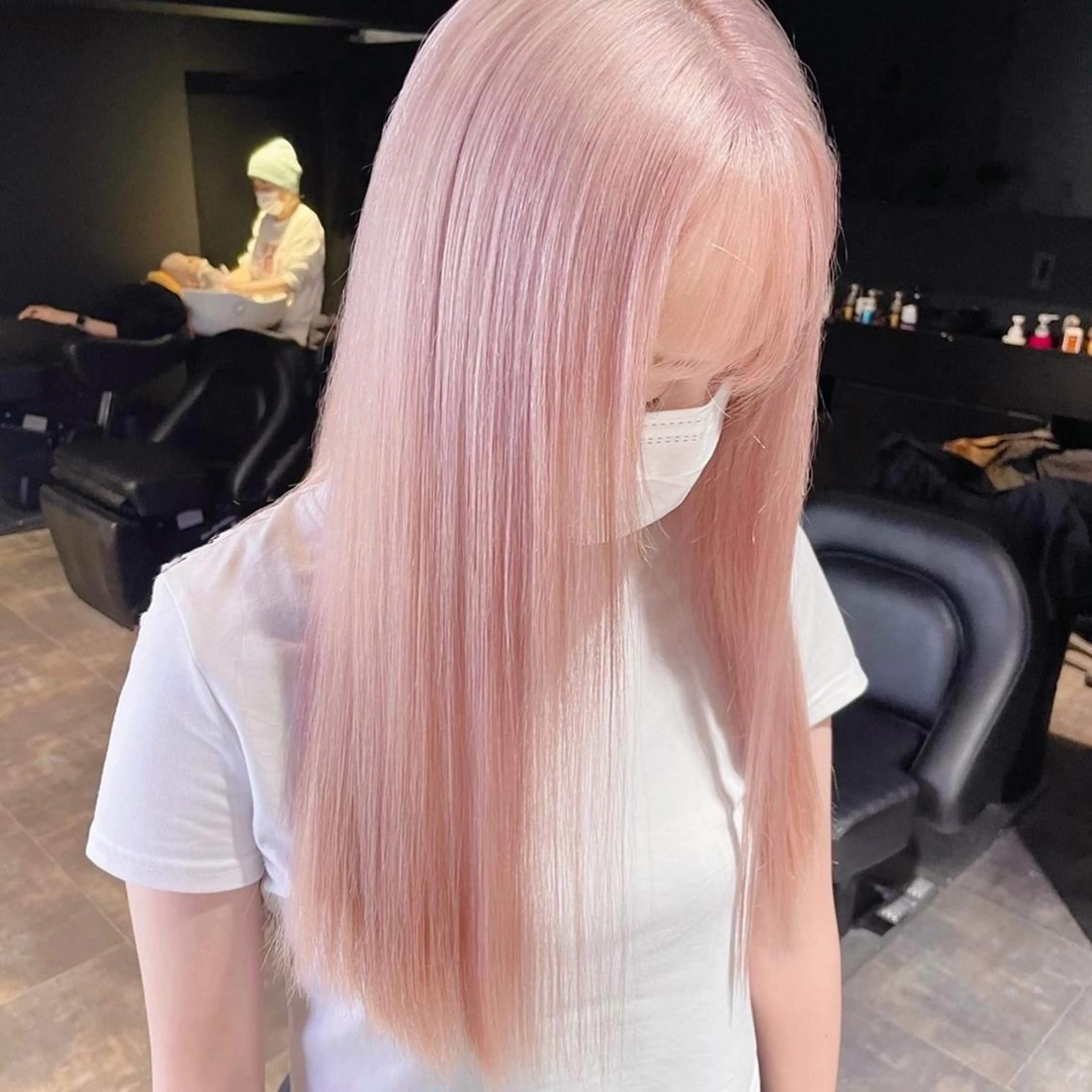 ロング カラー ピンクカラー ホワイトピンク ヘアカラー トリートメント MiL所属・✨ハイトーン✨ 濱田知孝のヘアスタイル