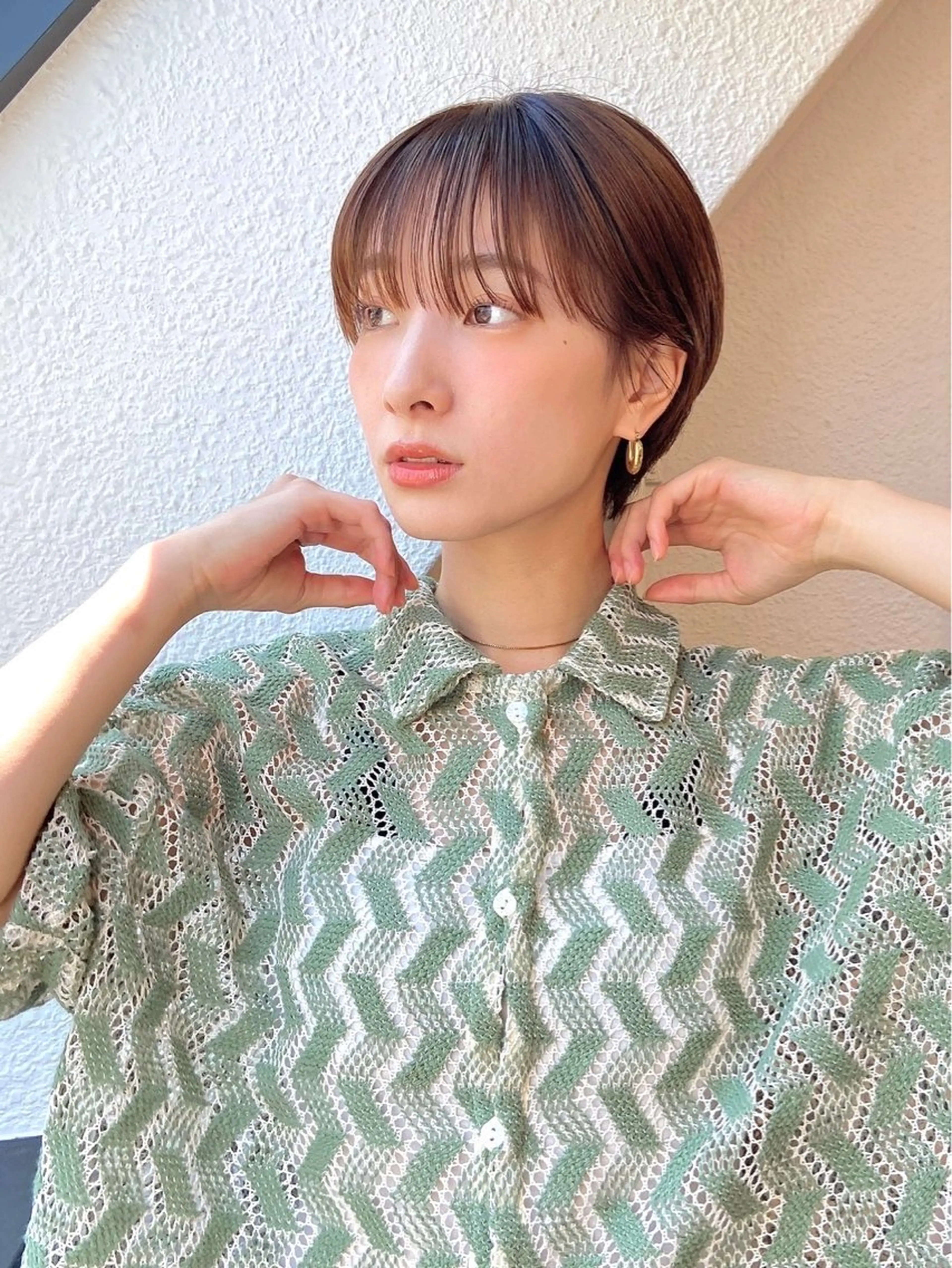 ショート カラー カット ヘアカラー トリートメント 🦋透明感カラー🦋 なつやのヘアスタイル