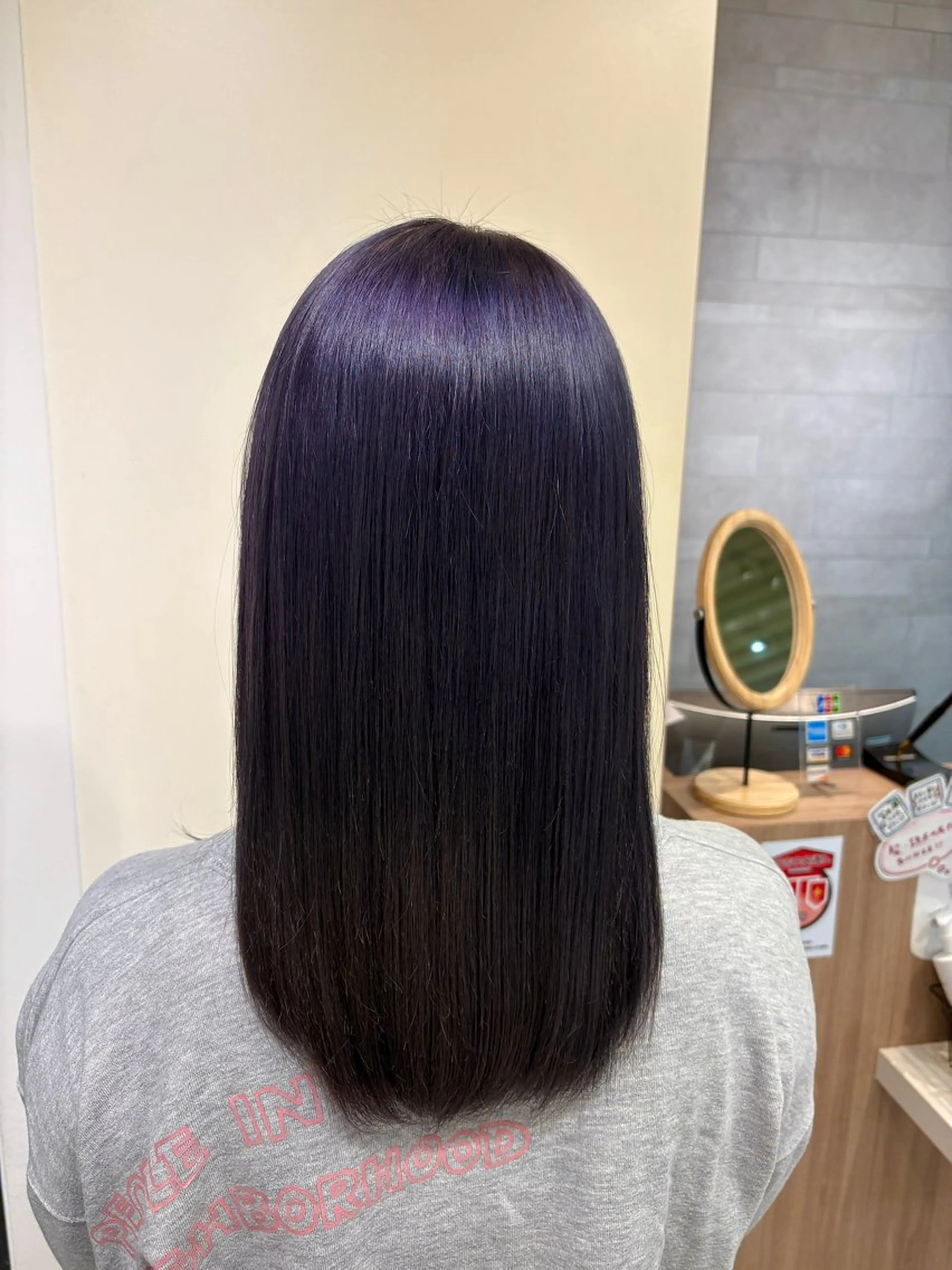 ミディアム カラー ブリーチ ヘアカラー 川崎 唯華のヘアスタイル