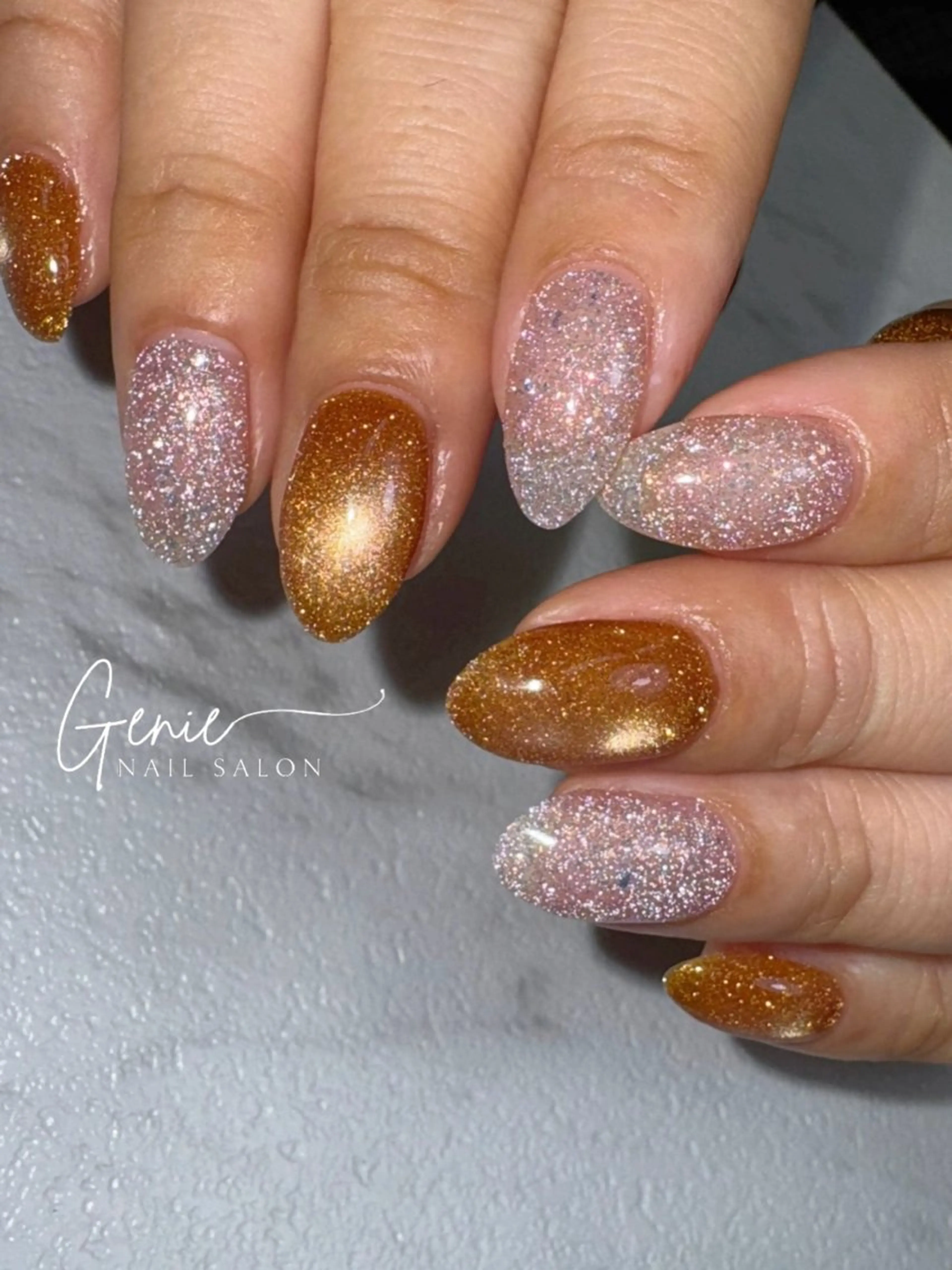 ネイル フラッシュネイル マグネットネイル ハンドネイル Nail salon Genie所属・Nail salon Genieのネイルデザイン