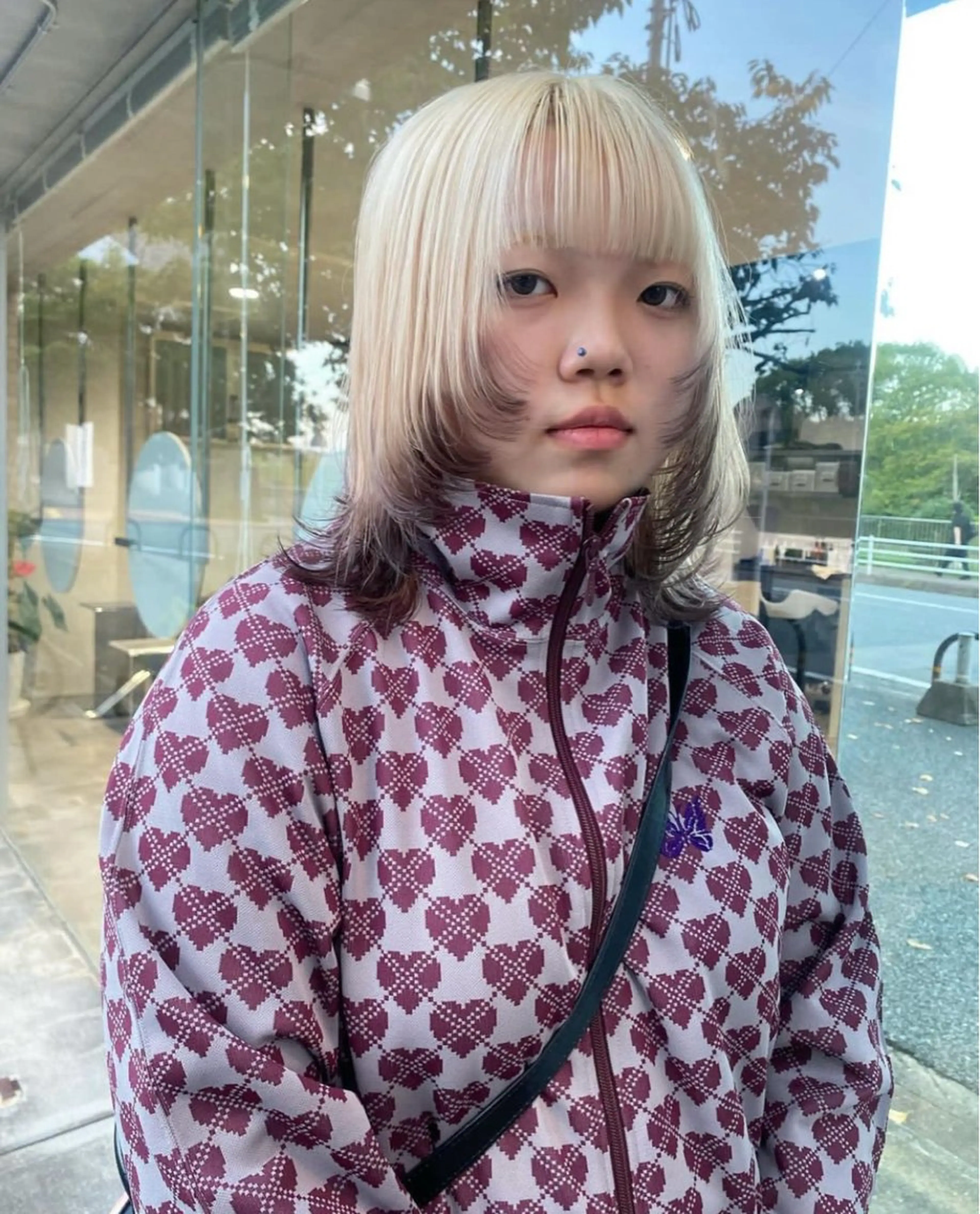 ミディアム カラー qpula所属・qpula misuzuのヘアスタイル