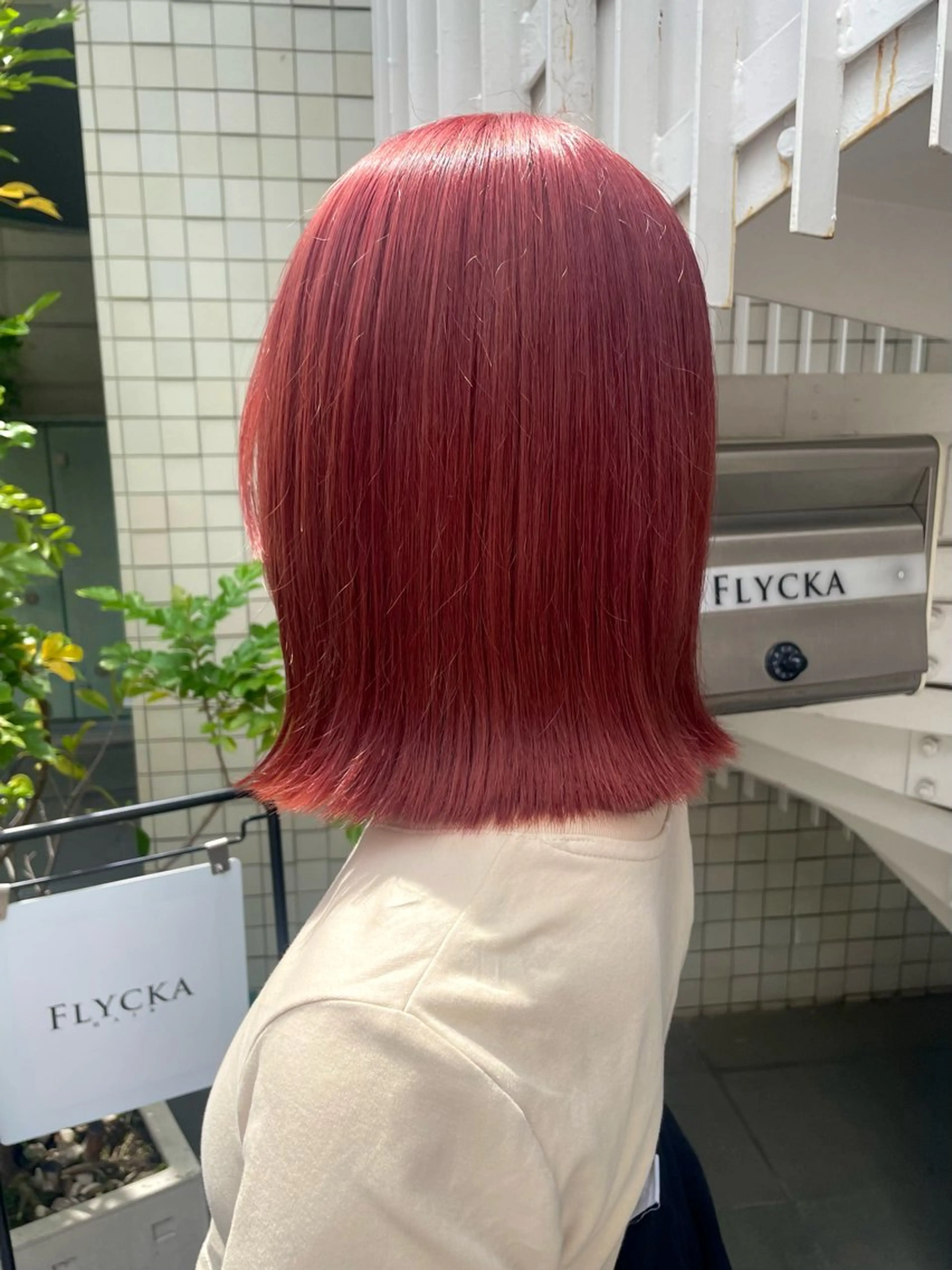 カラー ヘアカラー ショート✂︎ ゆるパーマKANOのヘアスタイル