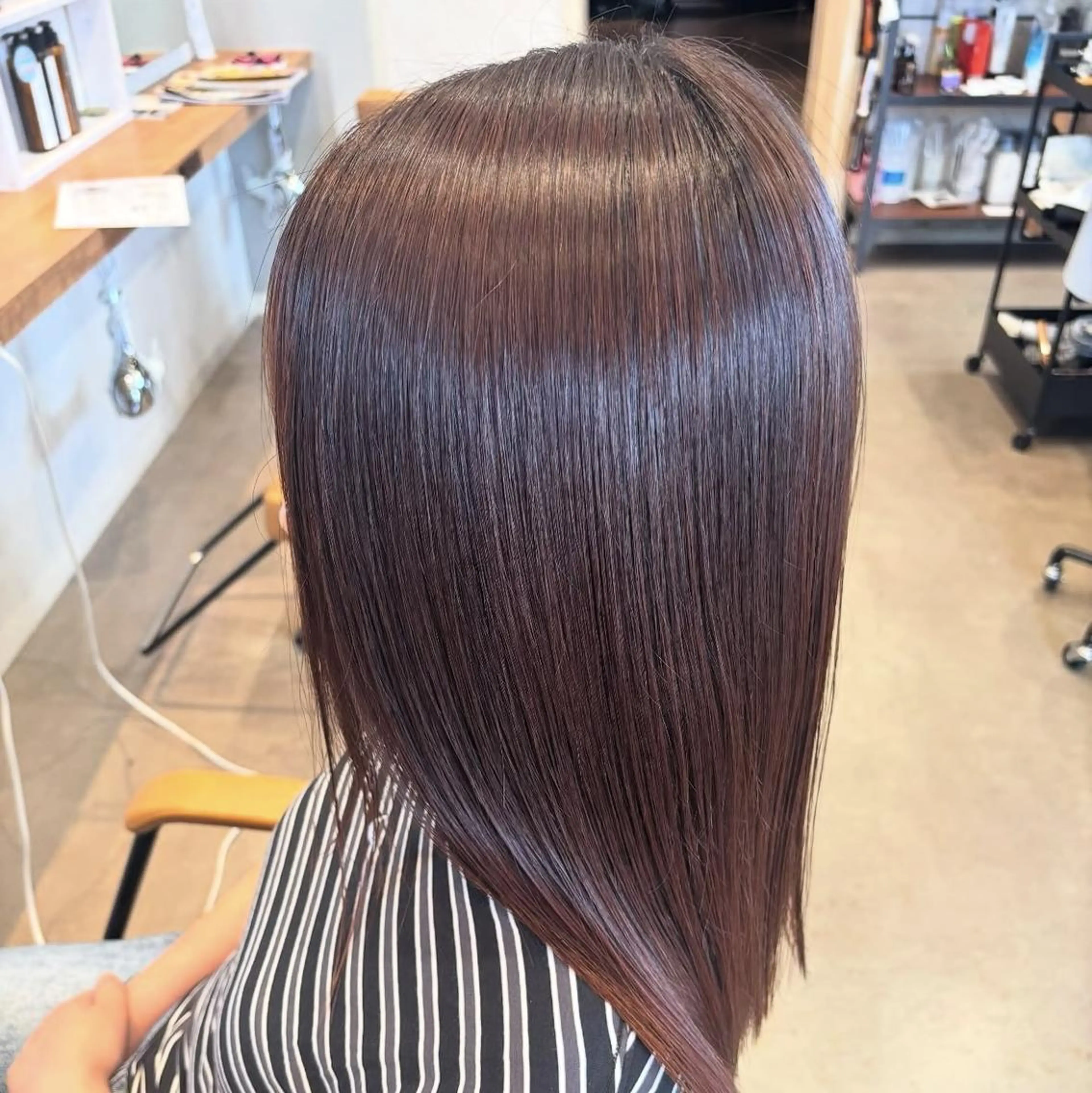 セミロング 縮毛矯正 カット 縮毛矯正 昇　ひかる ◎ボブカット得意ですのヘアスタイル