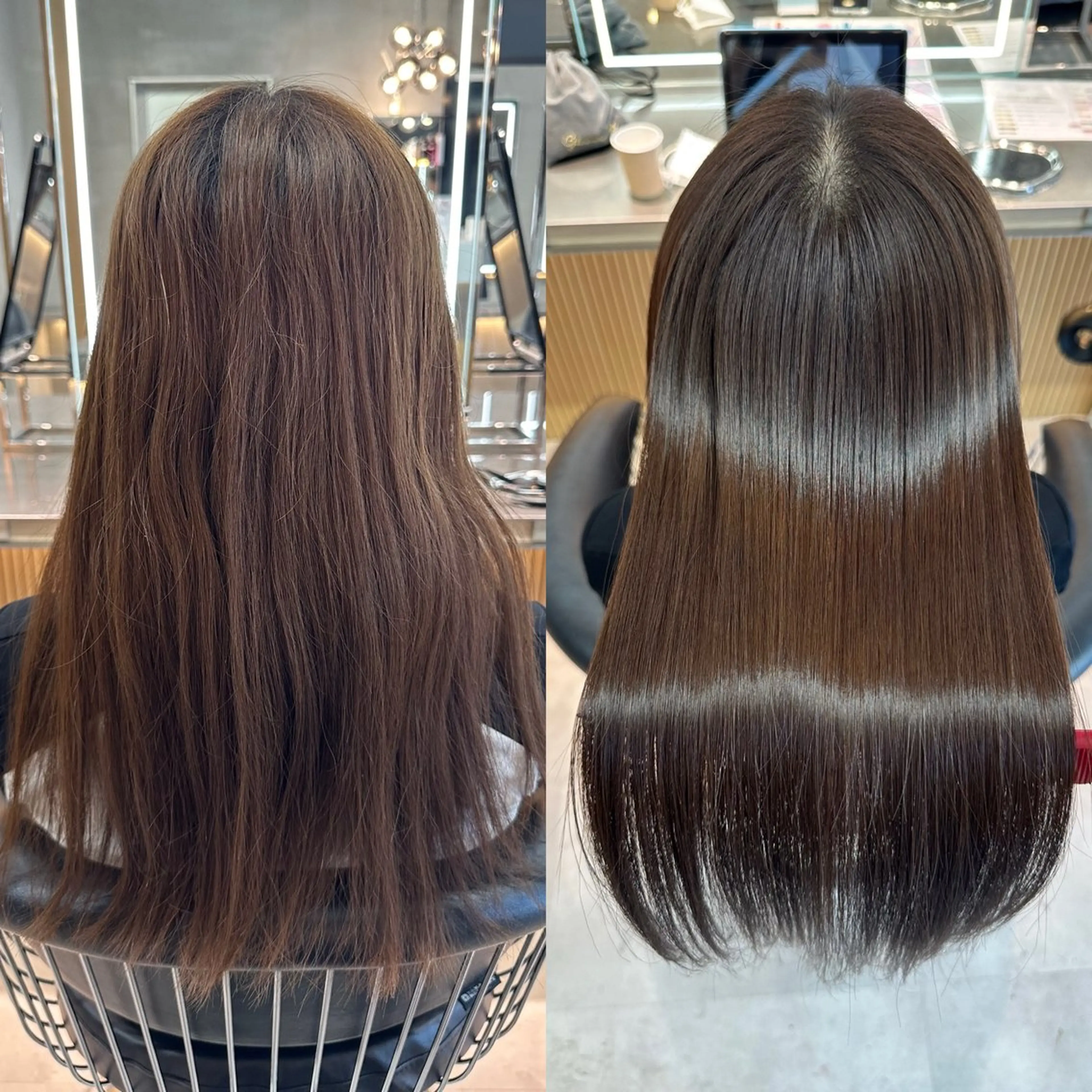 セミロング カット 縮毛矯正 トリートメント ✨髪質改善特化✨副 店長椎葉信乃介のヘアスタイル