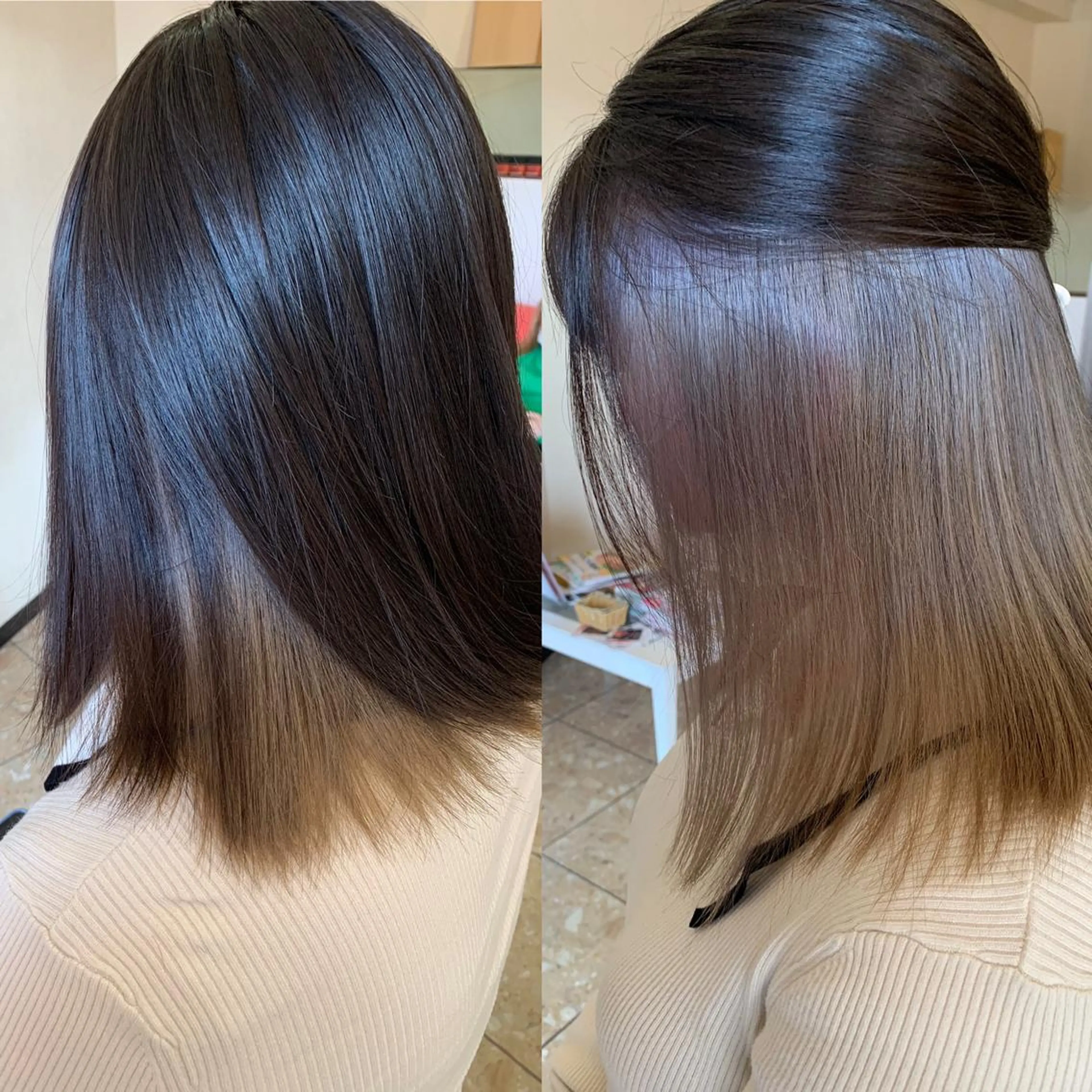 ミディアム カラー ベージュカラー インナーカラー ヘアーサロンaxia所属・上田 英樹のヘアスタイル