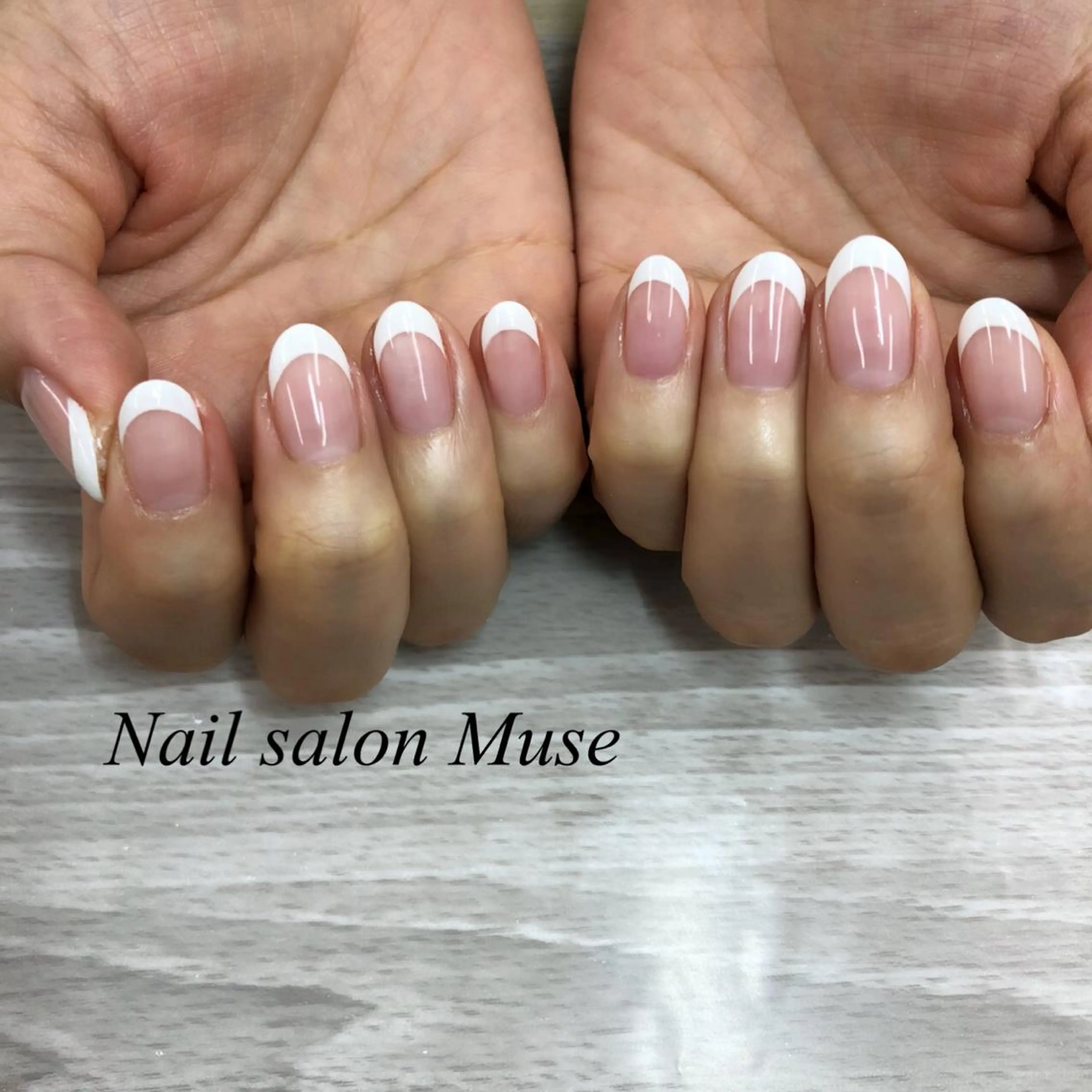 ネイル フレンチネイル ハンドネイル Nail salon Museのネイルデザイン