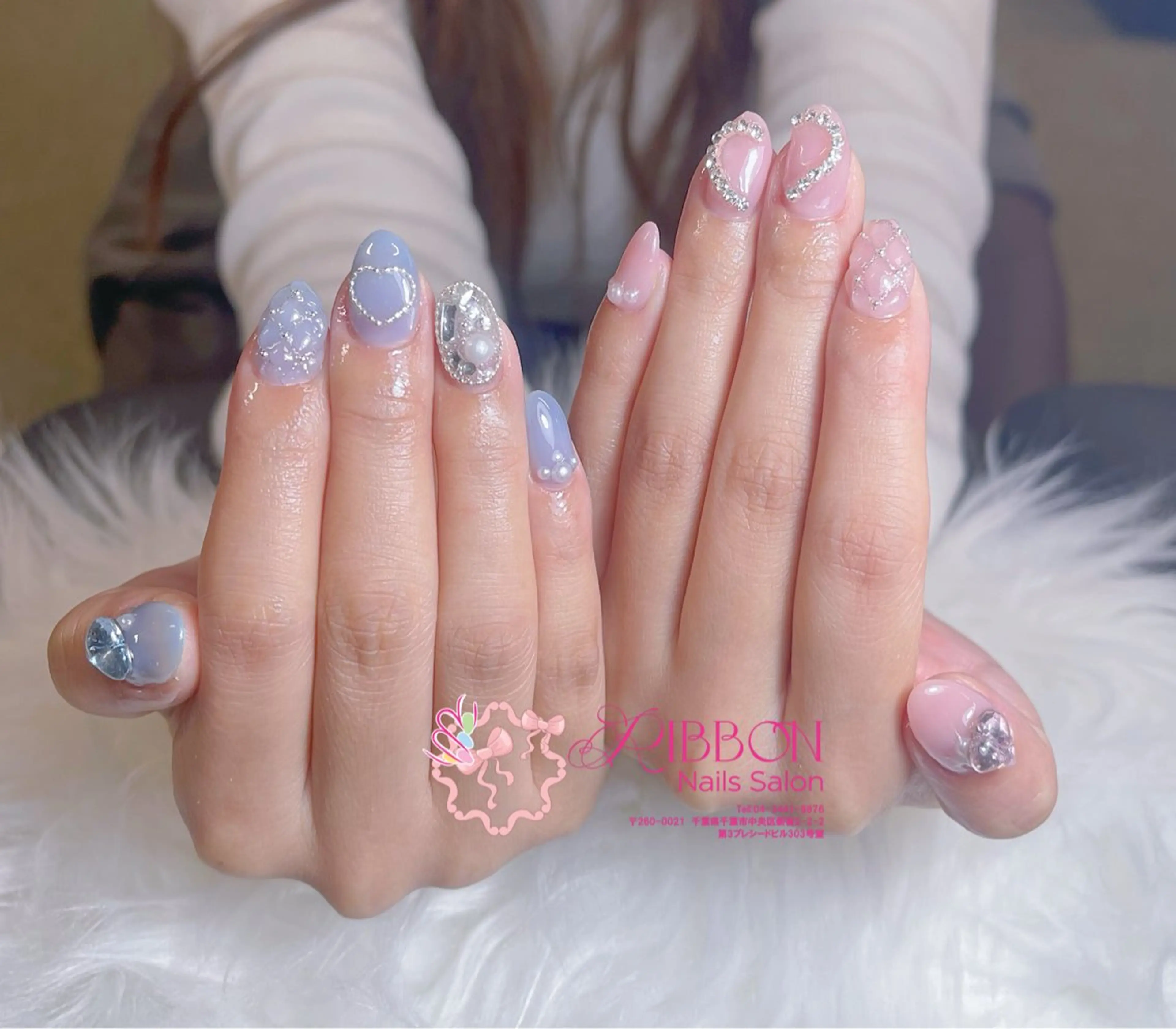 ネイル チークネイル フットネイル フレンチネイル グラデーション 韓国ネイル Ribbonnail salonのネイルデザイン