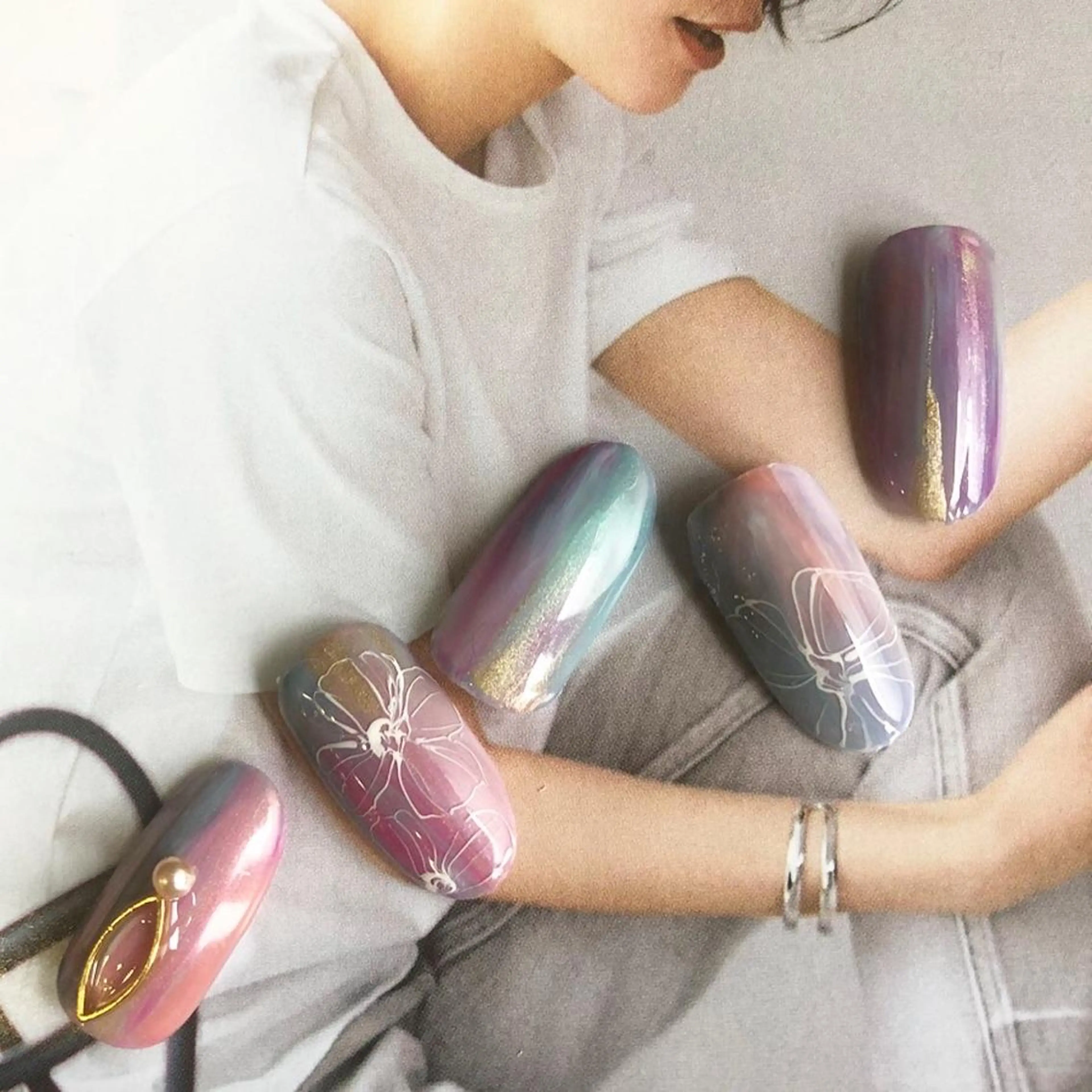 ネイル arm in arm ︎✿Yamamotoのマツエク・マツパデザイン